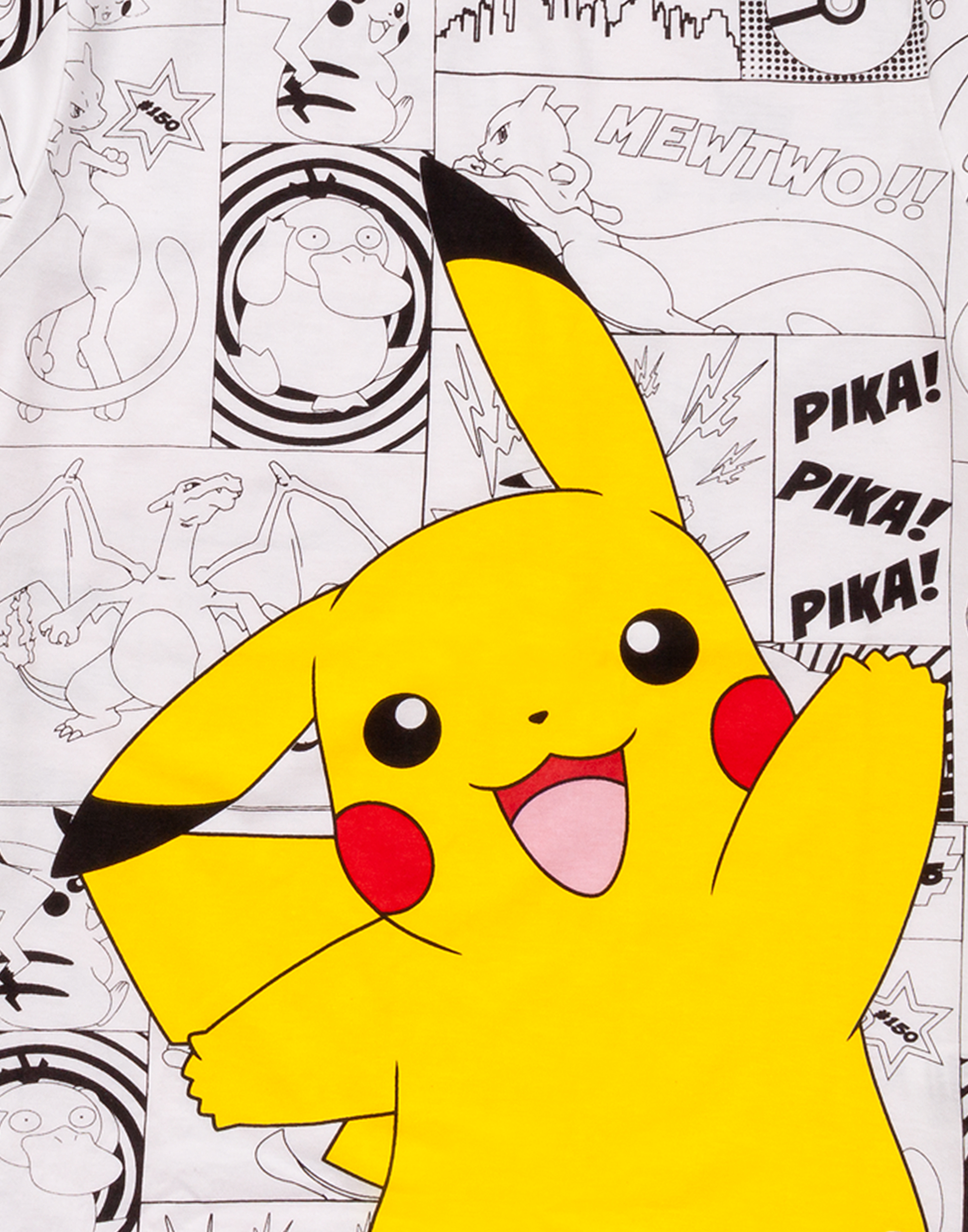 Pokemon T Shirt Boys Pikachu Pika Comic 
