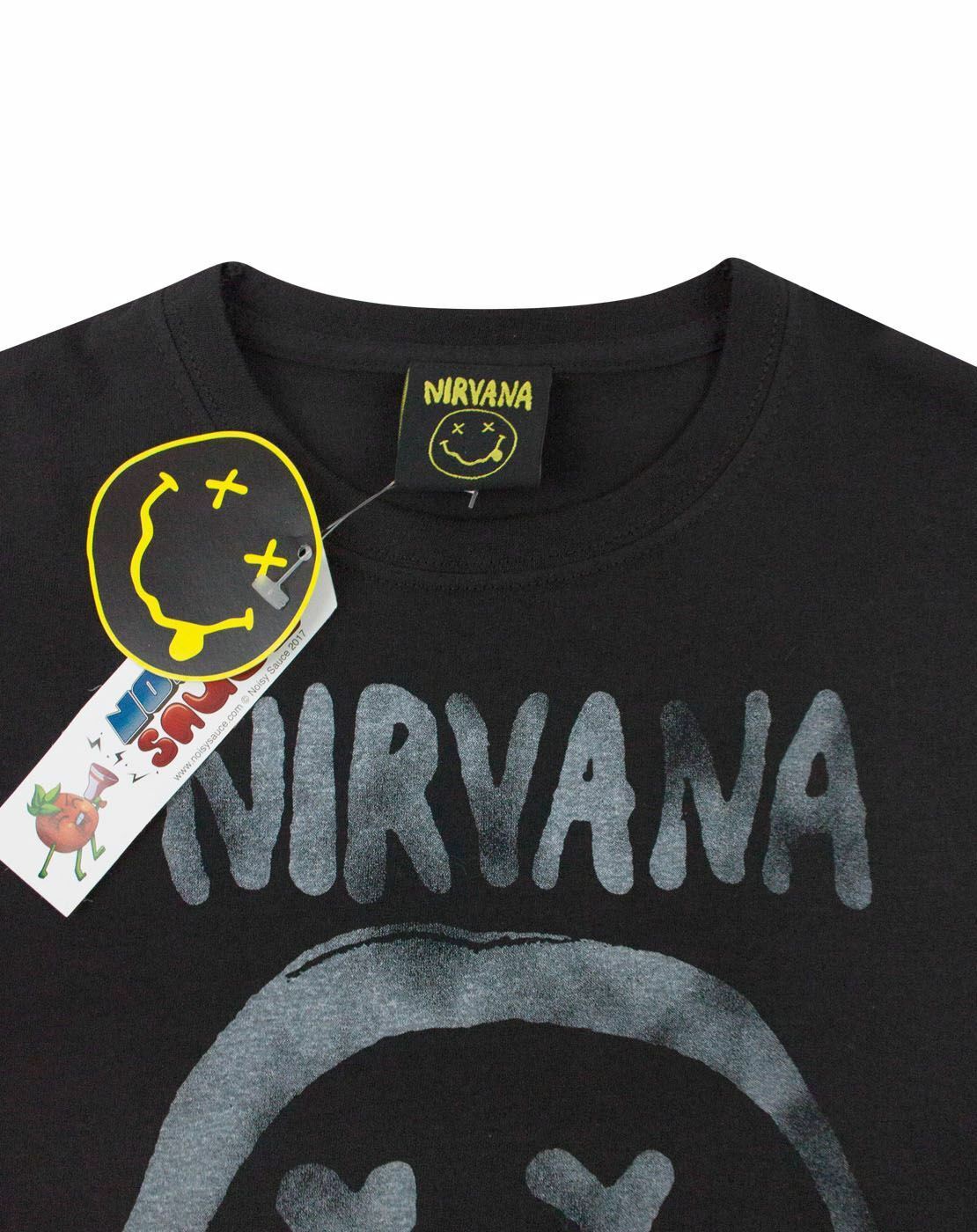 Nirvana Smiley Logo Boy/'s T-Shirt