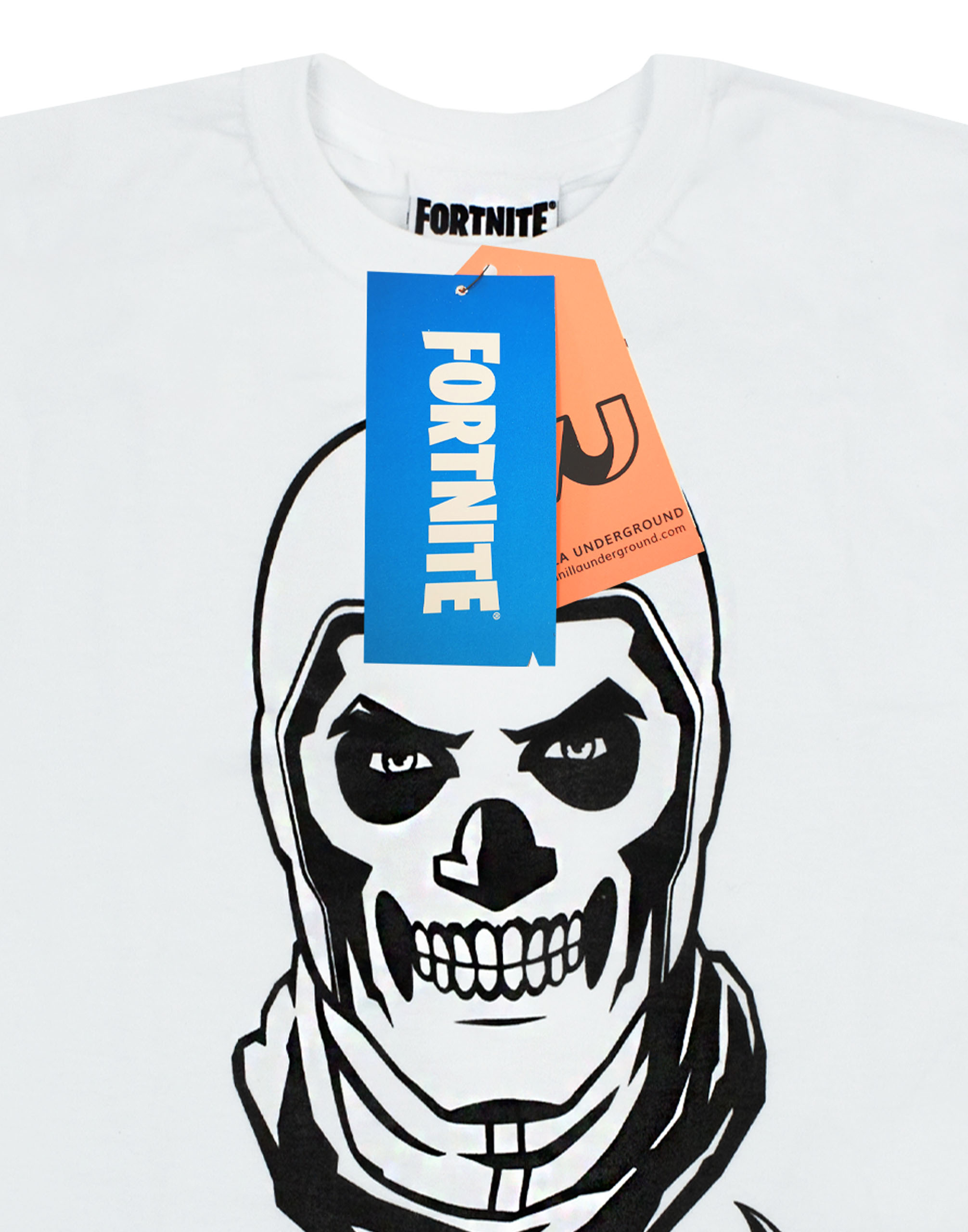 Fortnite Skull Trooper Boys Black Short Sleeve 100/% Cotton T-Shirt