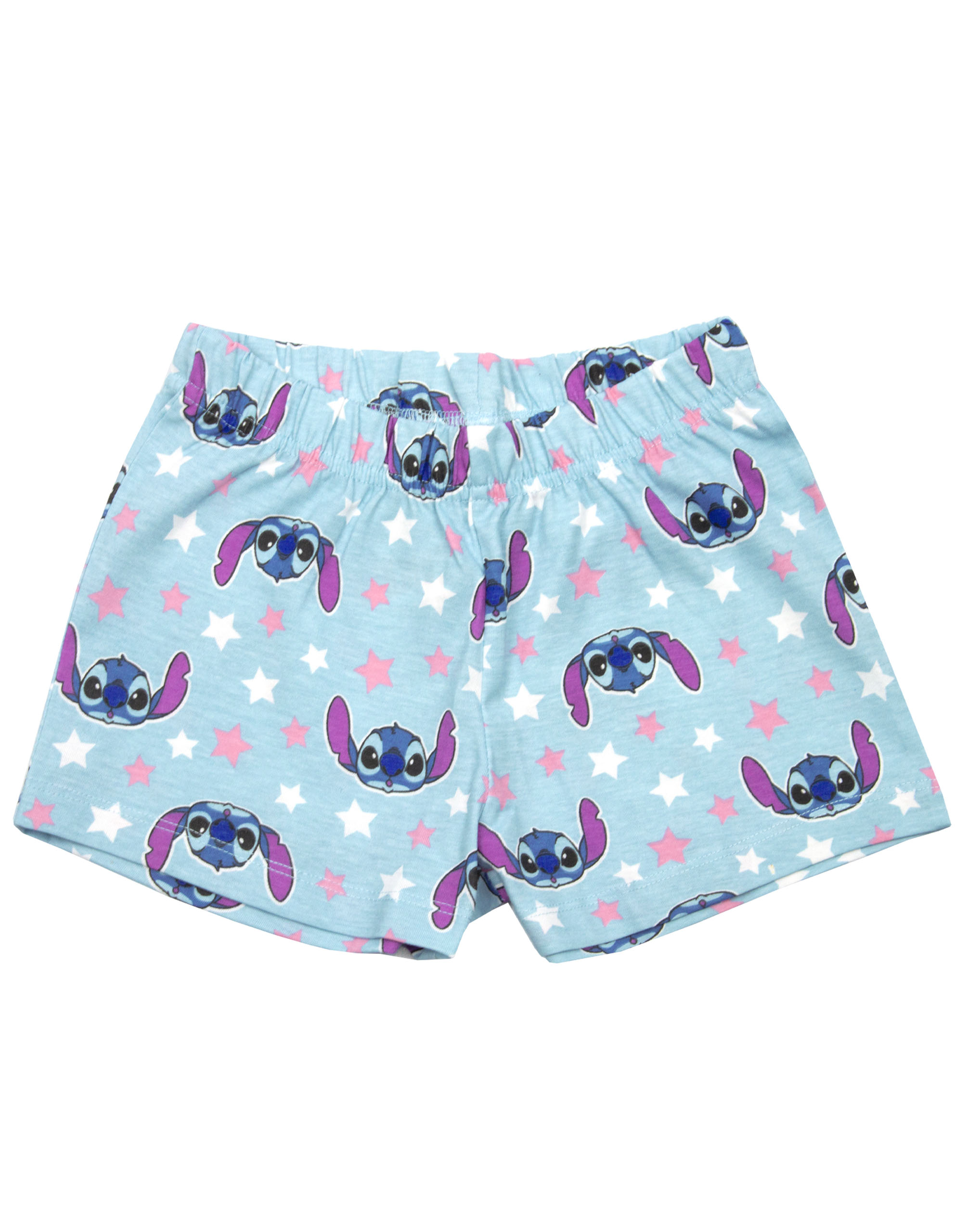 Disney Set Pigiama Corto Blu Lilo e Stitch Girl