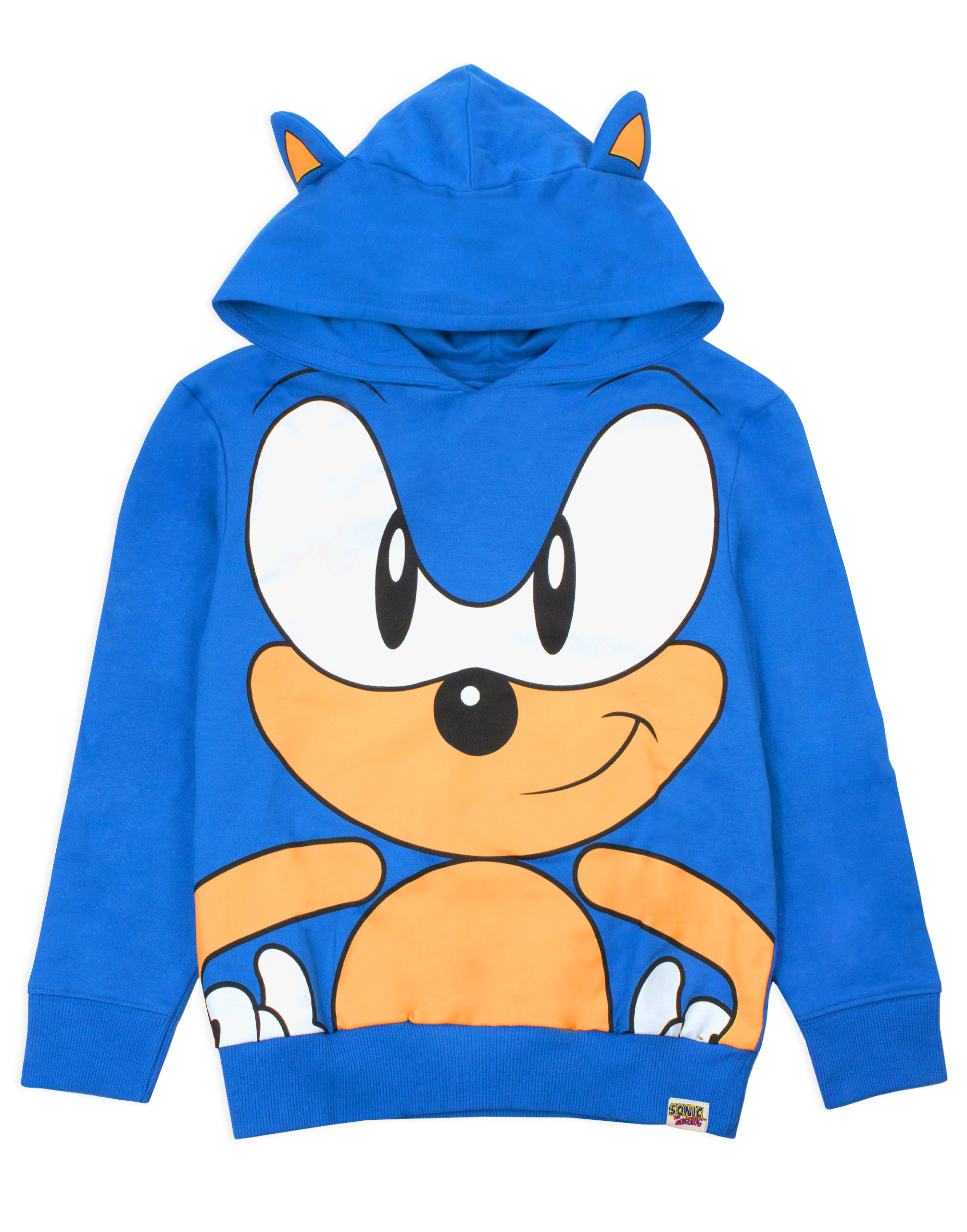 Sonic The Hedgehog Cosplay With Foam Ears Long Sleeve Blue Boy's Zip U – Bioworld
