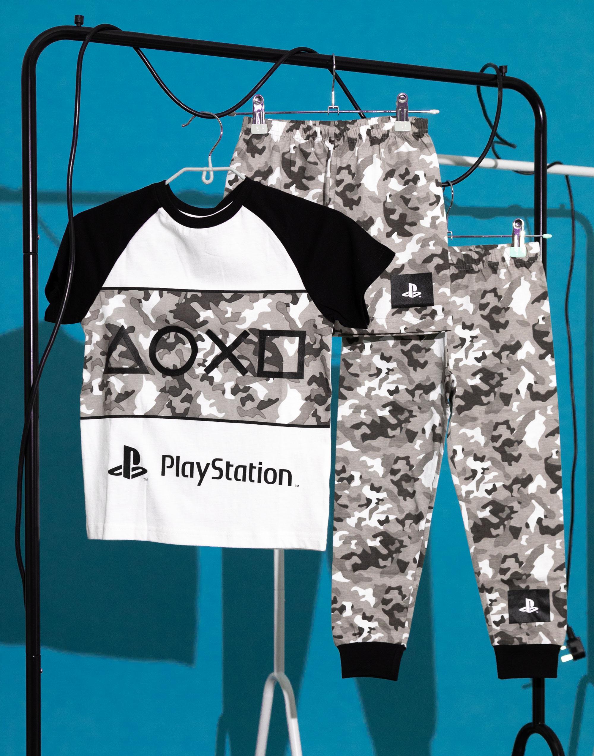 PlayStation Pyjamas Boys Game Camo PJs Long OR Short Options eBay