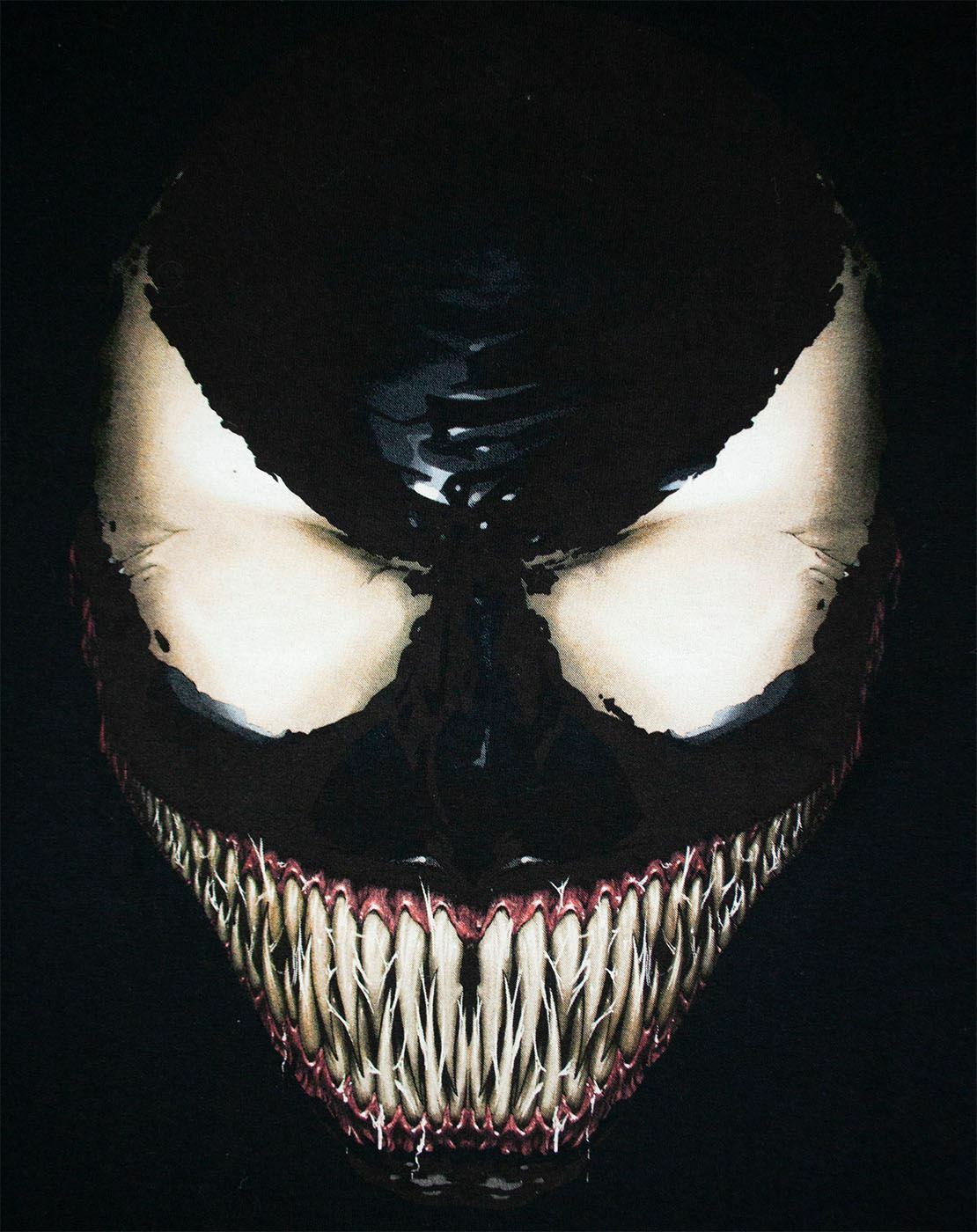 Marvel Comics Venom Face Men�s Short Sleeve Tshirt in