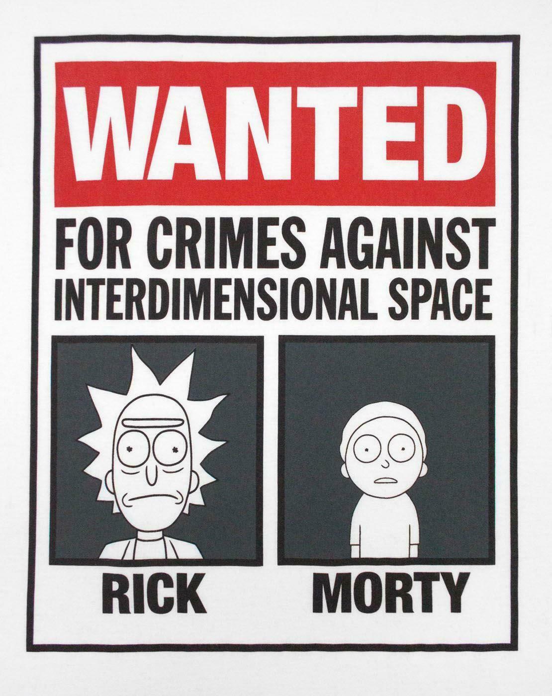 RICK AND MORTY Wanted Lounge Pants and T-Shirt