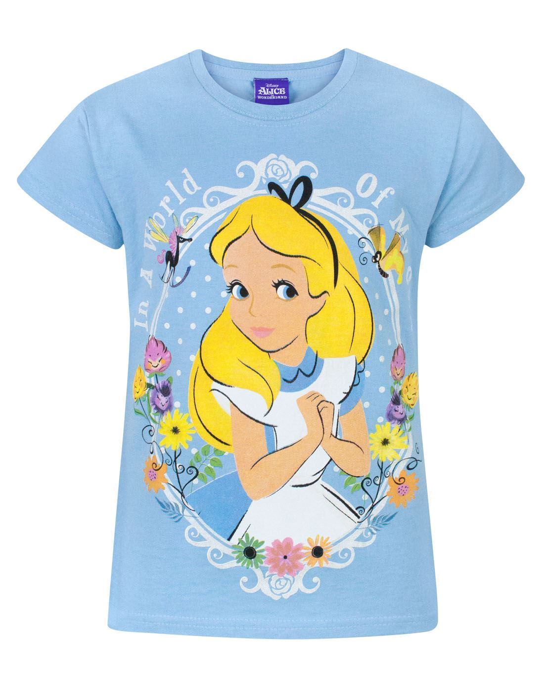 Disney Alice In Wonderland World Of My Own Girl/'s T-Shirt