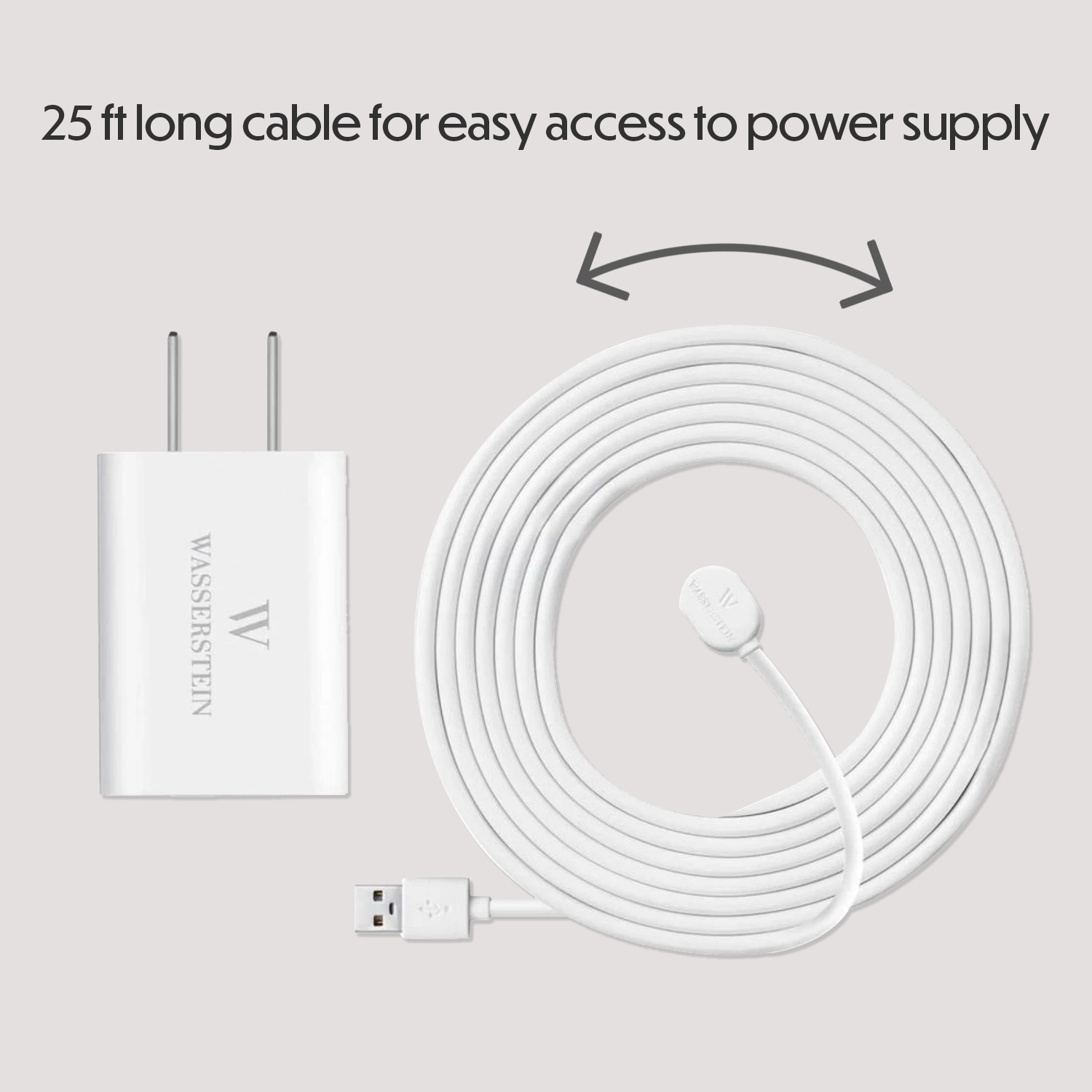 Charger for Arlo Ultra/Ultra 2 Pro 3/4/5s with 25ft Magnetic Charging Cable - Bild 13 von 20