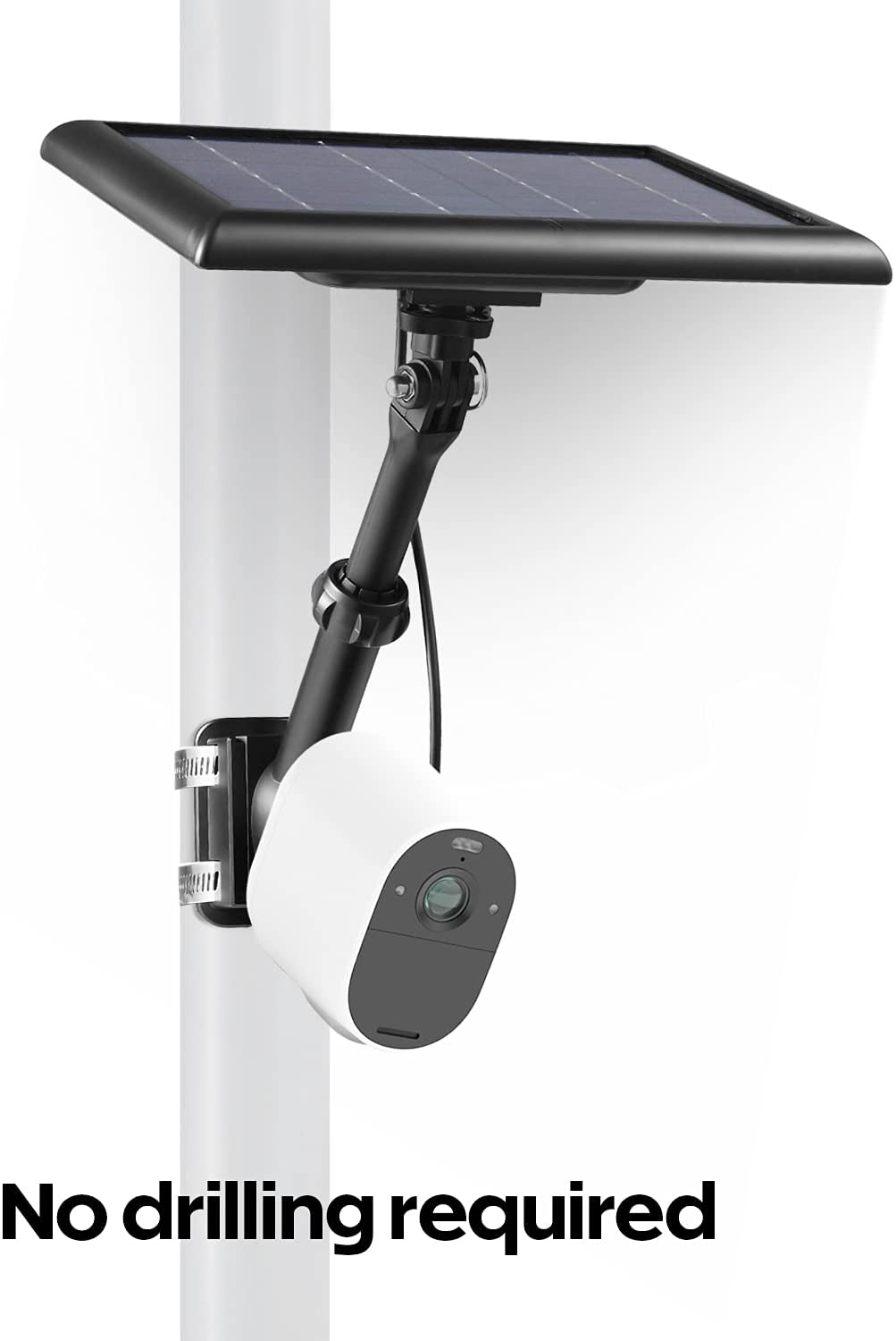Montaje de poste universal para anillo intermitente Wyze cámaras de seguridad paneles solares Arlo Eufy - Imagen 7 de 20