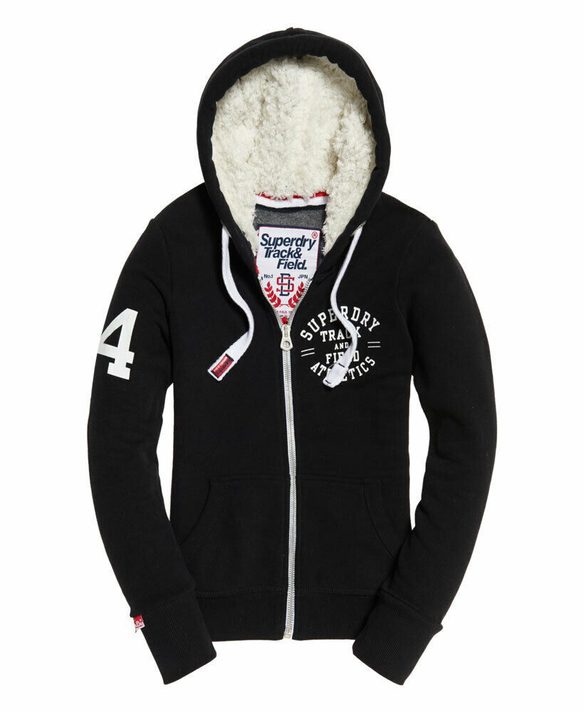 superdry womens black hoodie