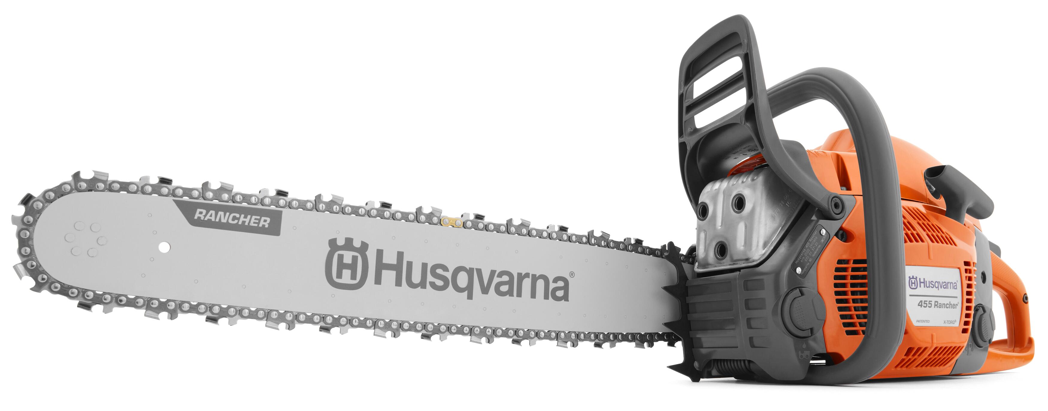Husqvarna 455 Rancher Gas Chainsaw, 55-cc 3.5-HP, 2-Cycle X-Torq