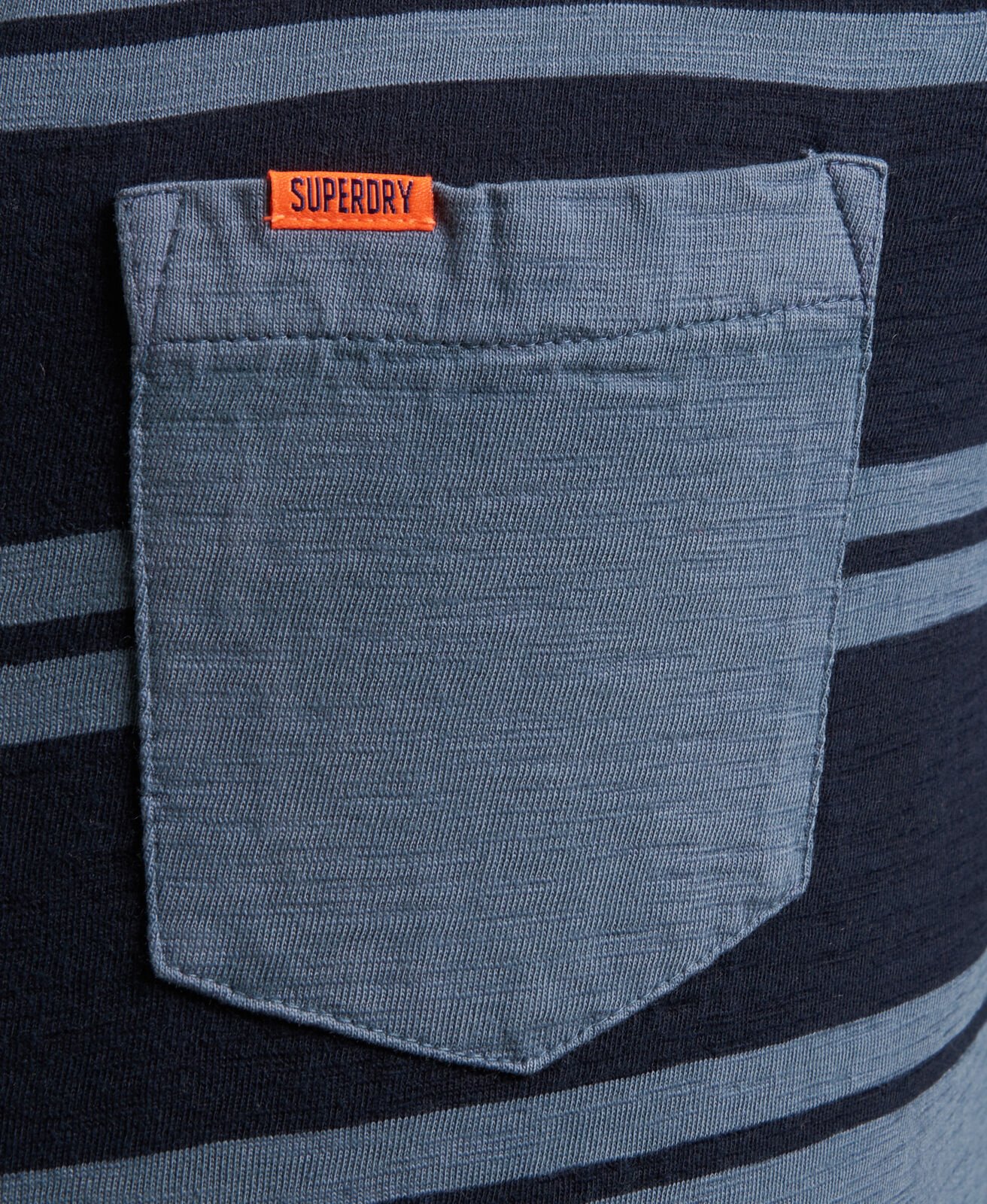 New Mens Superdry Dry Originals Short Sleeve Stripe Pocket T-Shirt Ocean Pastel