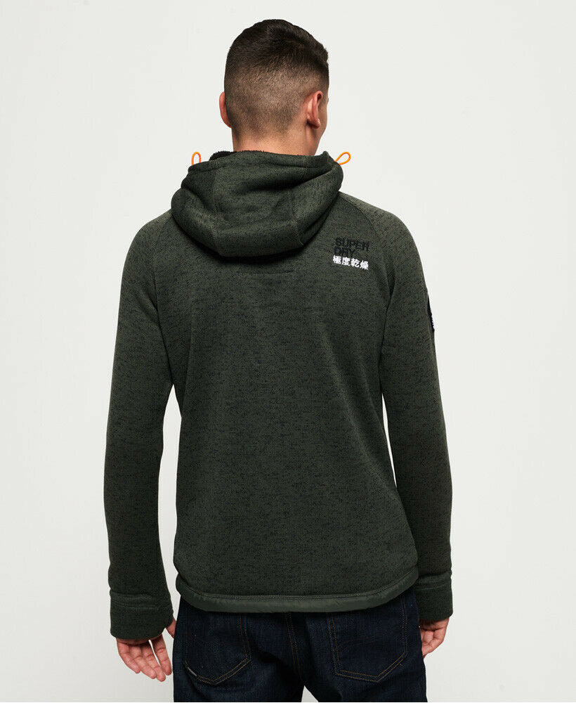 New Mens Superdry Storm Double Zip Hoodie Olive eBay