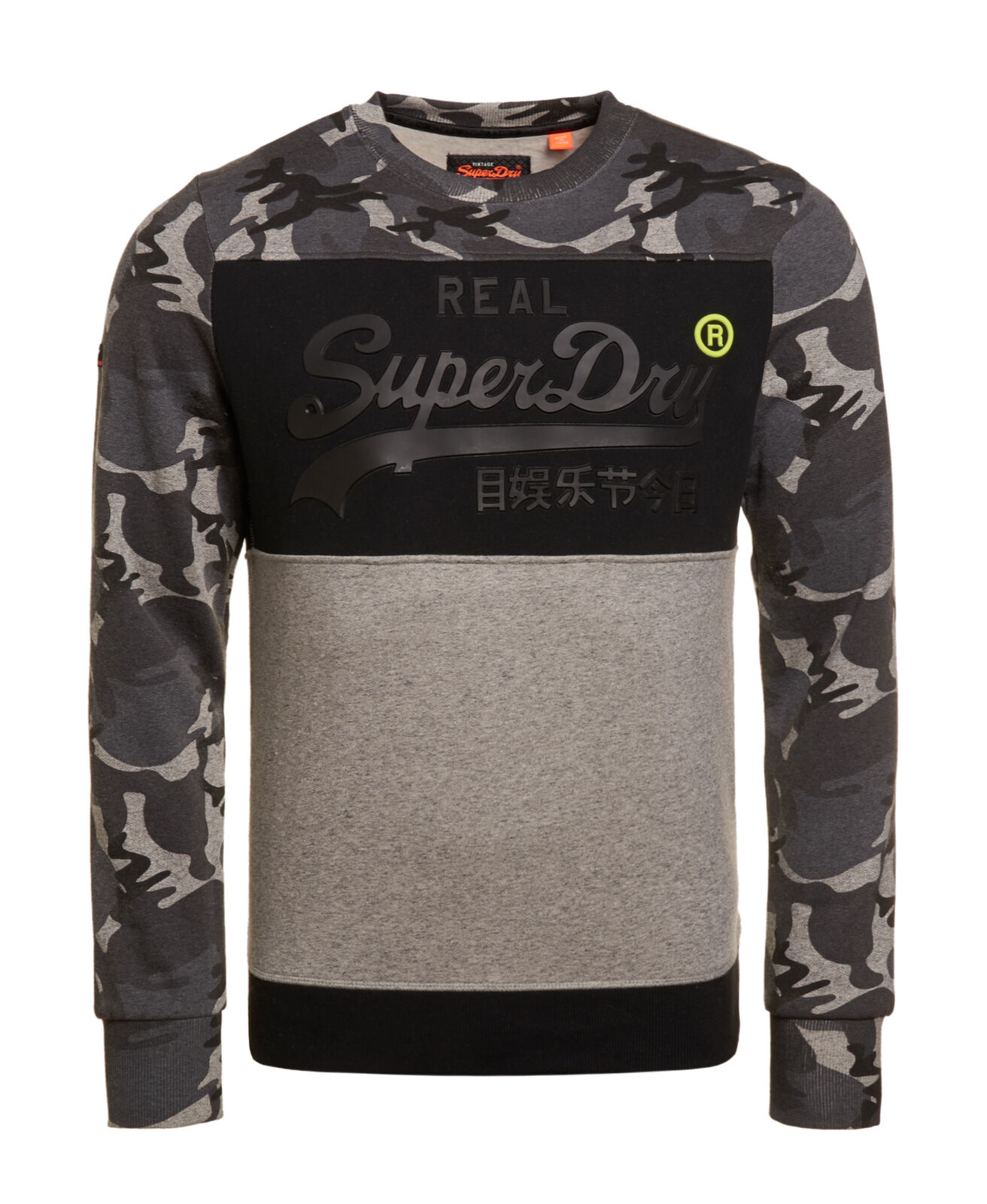 superdry vintage logo camo hoodie