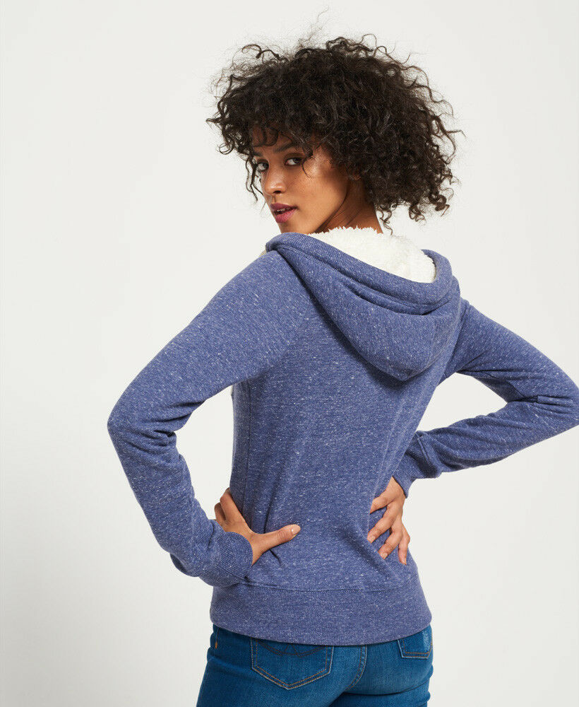 Superdry Applique Zip Hood Cappuccio Donna