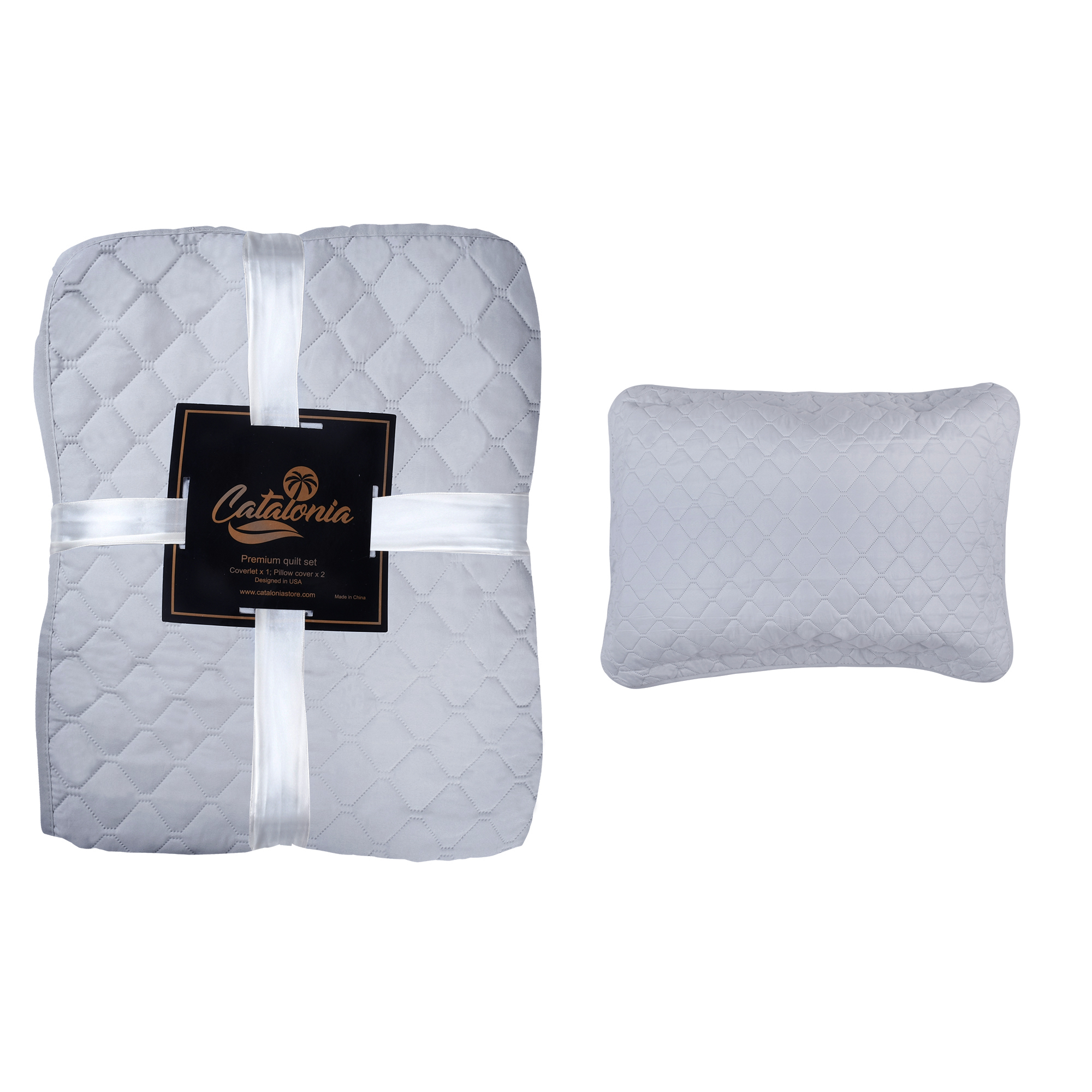 3pcs Bed Quilt Lightweight Bedspread Set Machine Washable Quilt Comforter Twin - Picture 10 of 11