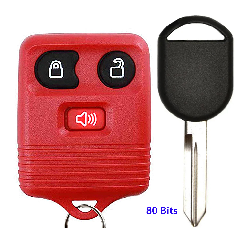 thumbnail image 2 of Ford Ranger Keyless Remote Fob & 80-Cut Key (2002-2006) – Extra-Partss, Self-Programmable, Includes Guide 2 of 5