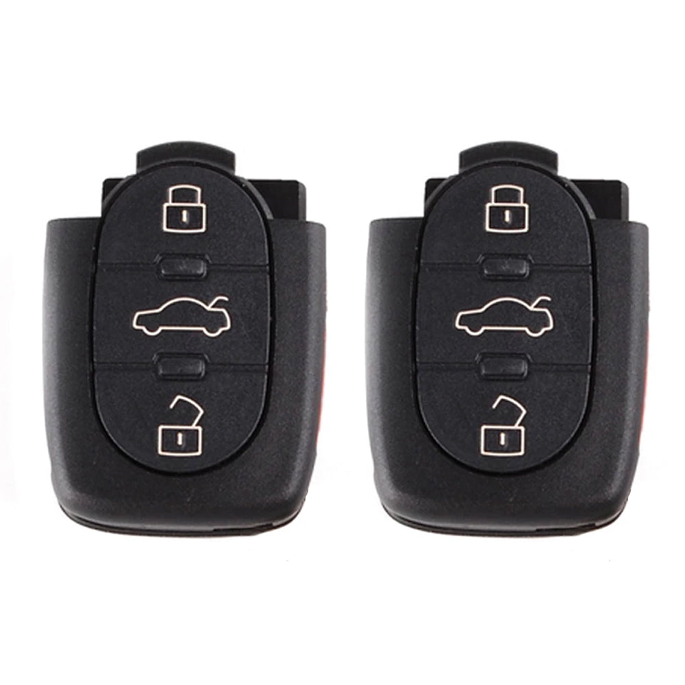 thumbnail image 2 of 2x Extra-Partss Flip Key Fob Replacement For Volkswagen Jetta – HLO1J0959753F / HLO1J0959753T, Black 2 of 6