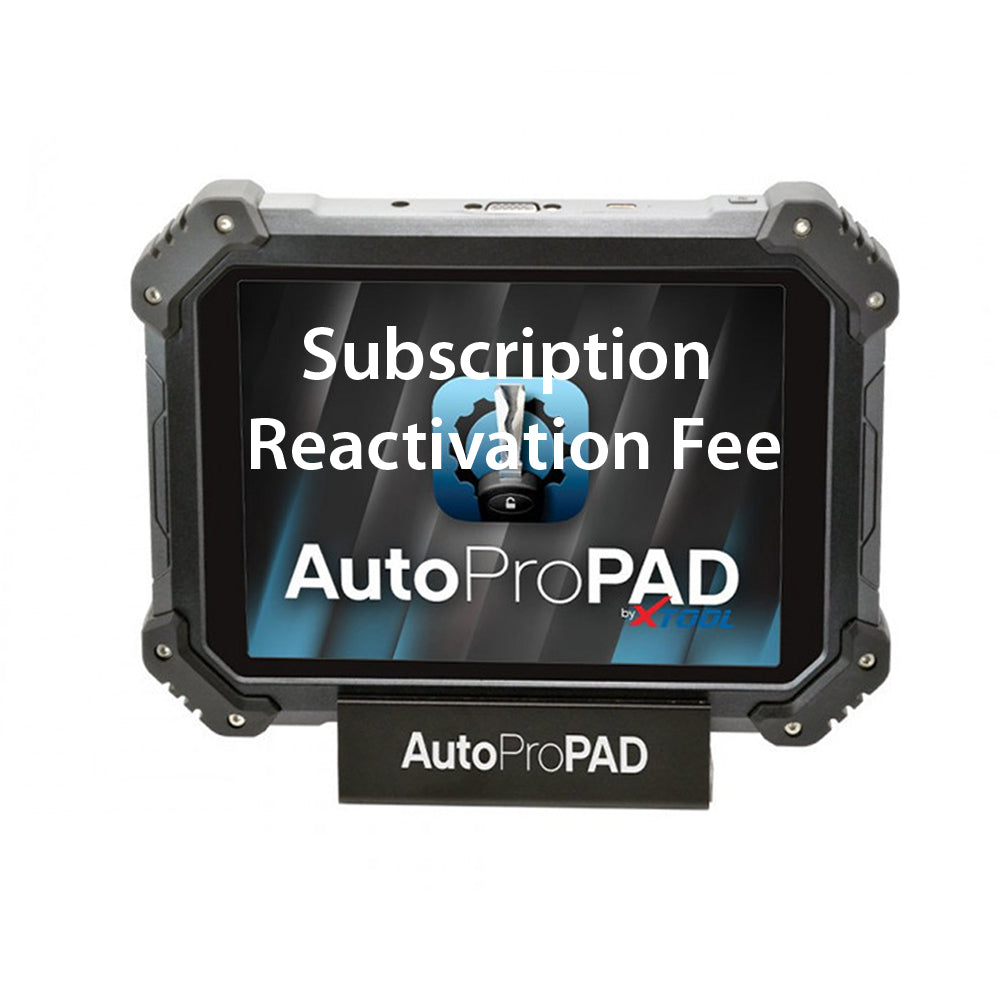 Xtool Auto Pro PAD Subscription Reactivation Fee