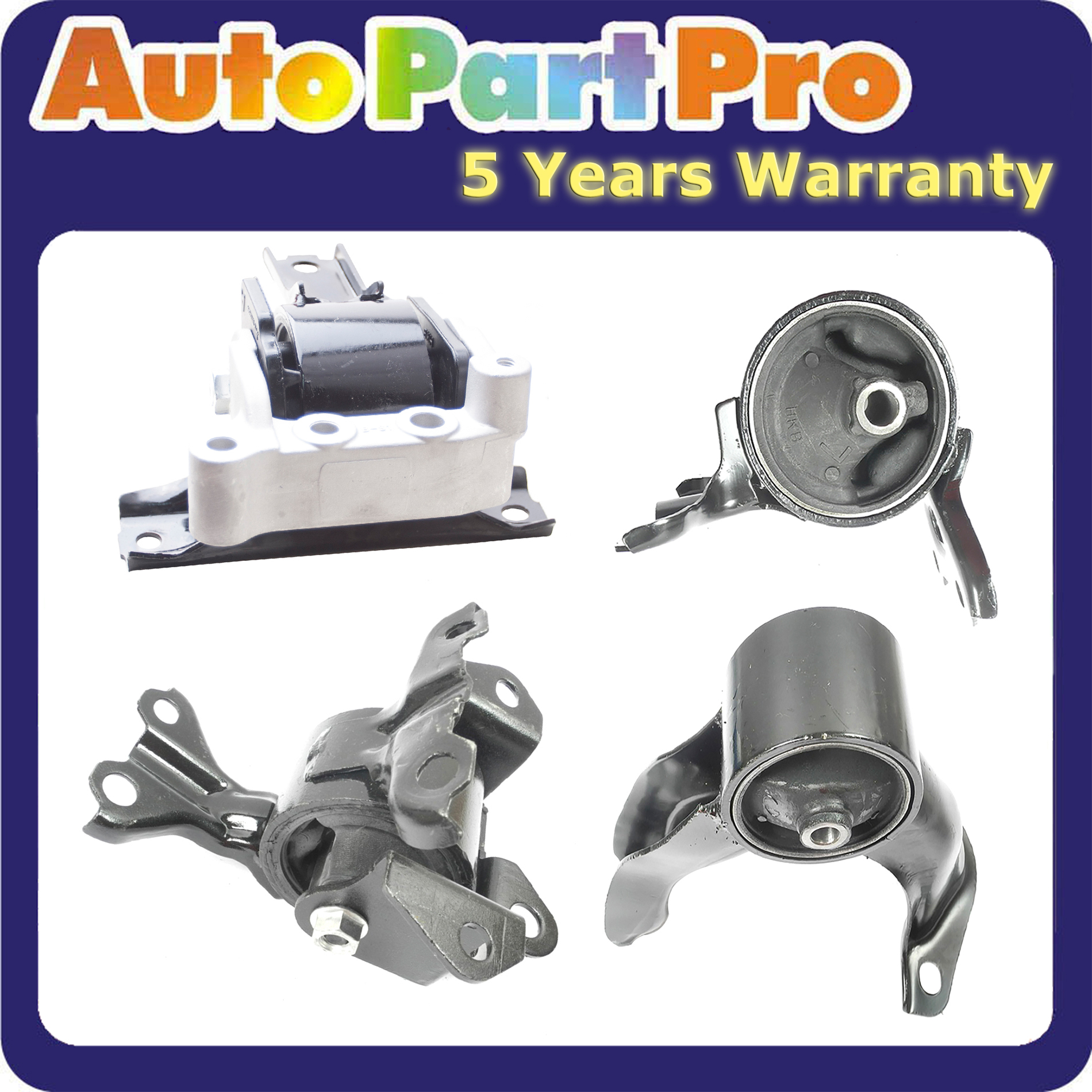 Engine Motor /& Trans Mount 4PCS Set For 2010-2011 Mitsubishi Lancer GTS 2.4L FWD