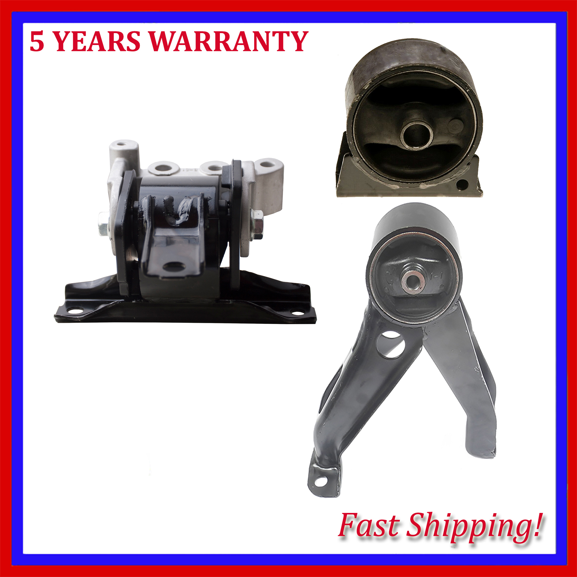 For Mitsubishi Outlander 20082013 2.4L AWD Engine Motor Mount Set of