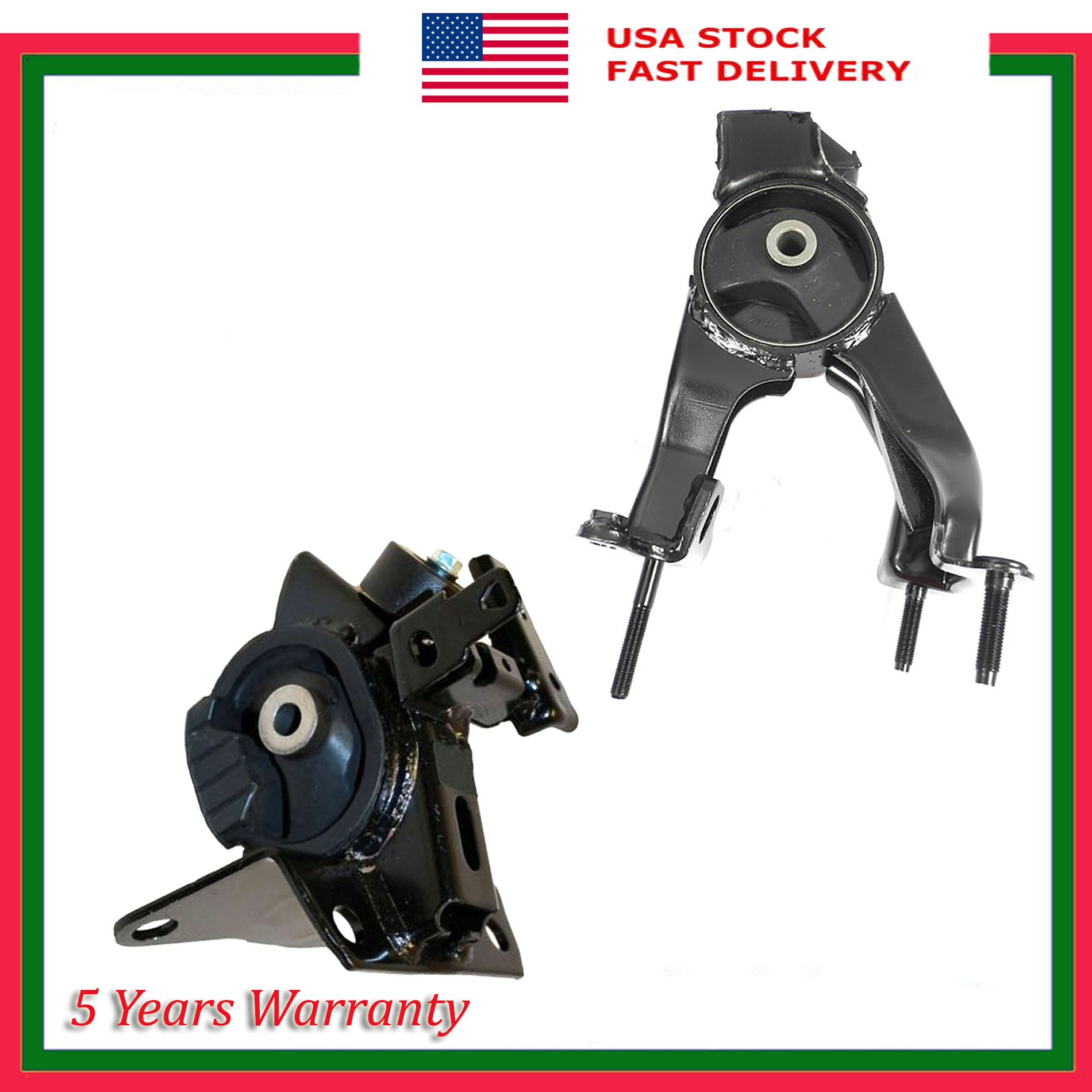 Set 2PCS New Rear Engine Motor & Transmission Mount For Scion tC 2.4L