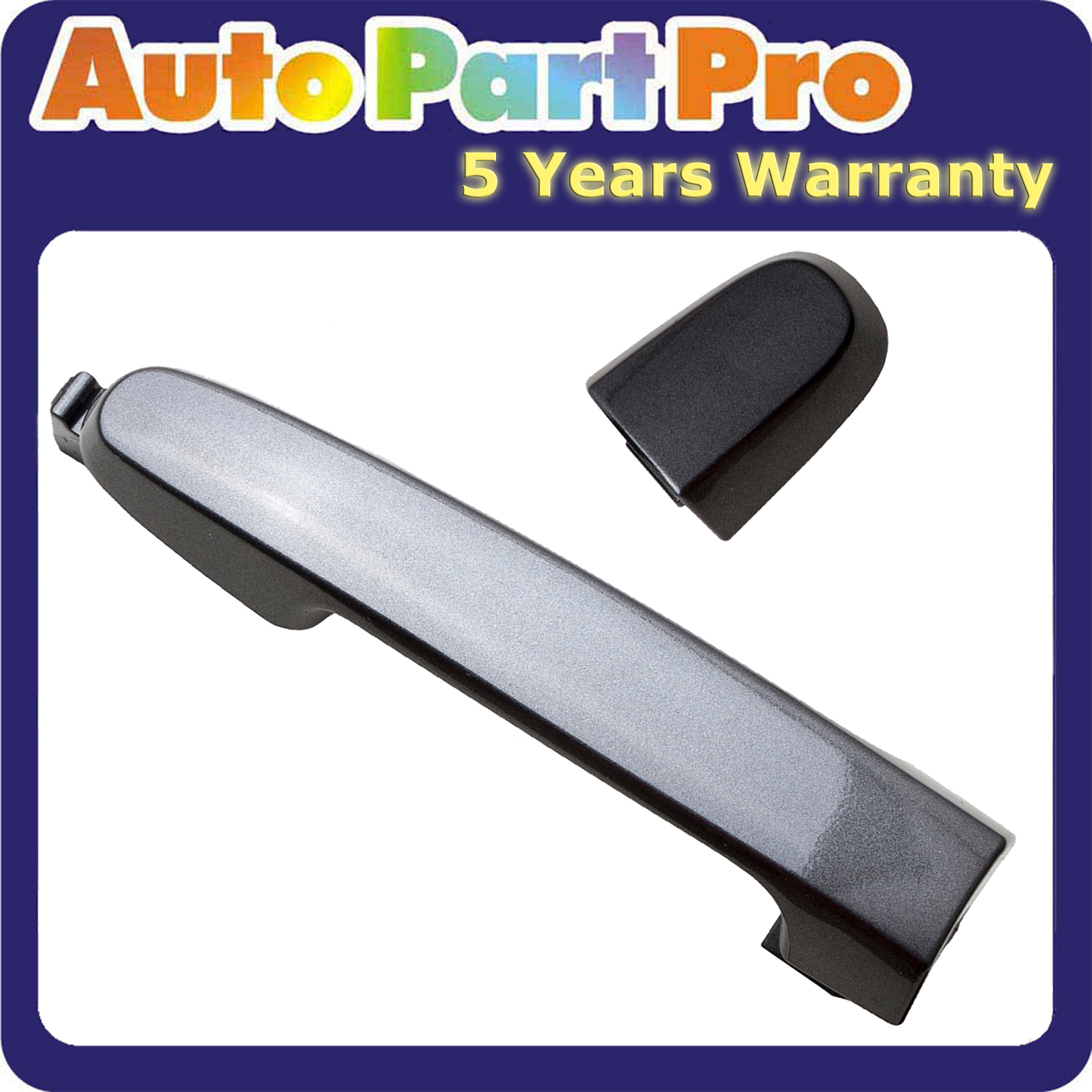 New Set of 2 Door Handles Rear Driver /& Passenger Side Chrome LH RH Vibe xB Pair