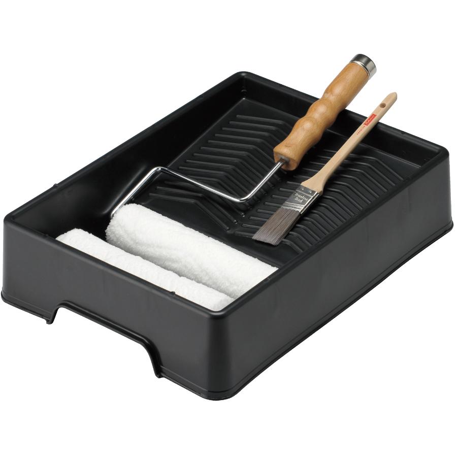 4 Piece Tray Roller Paint Kit, with Bonus Paint Brush eBay