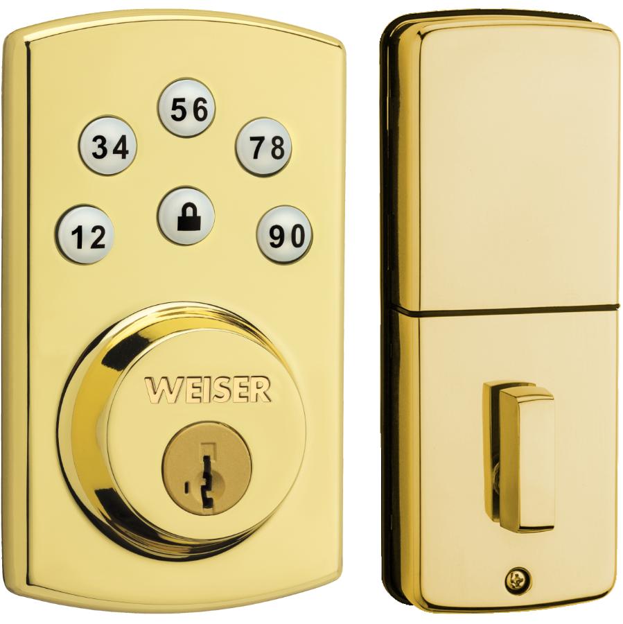 Weiser Powerbolt 2.0 Electronic Deadbolt Featuring SmartKey, Keypad