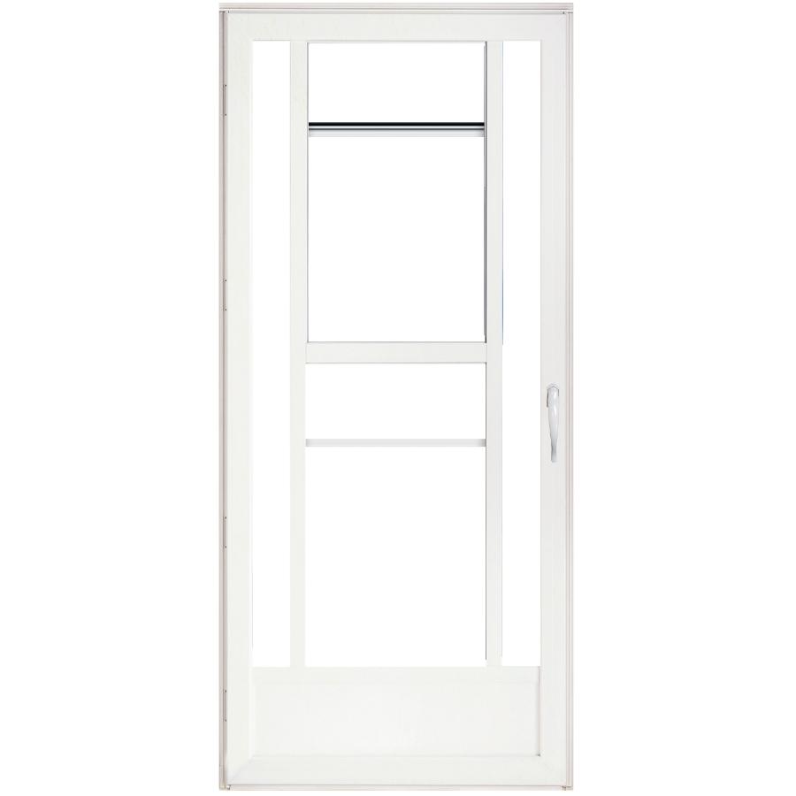 32" x 80" Fiera White 3 Lite Aluminum Storm Door eBay