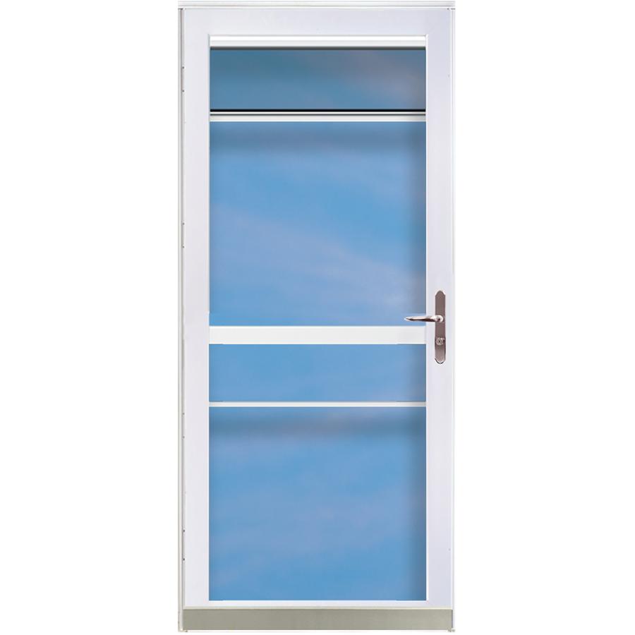 36" x 80" Century White 2 Lite Split View Aluminum Storm Door eBay