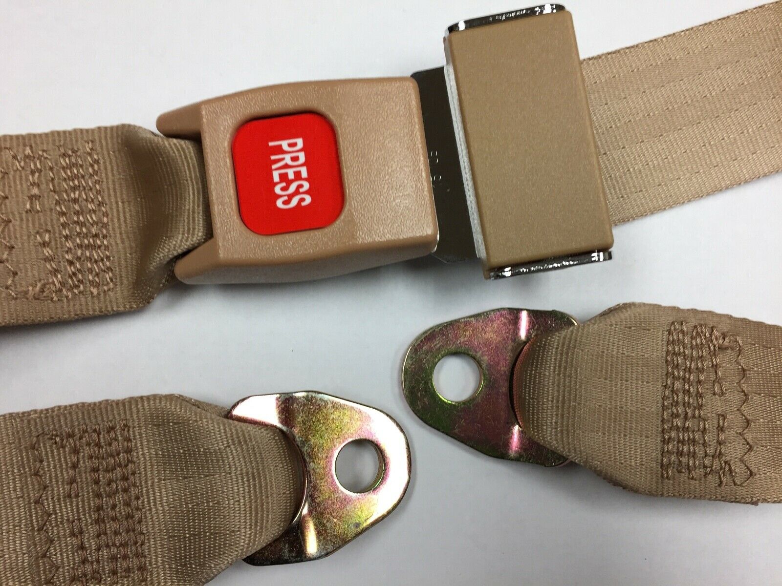 NEW FORD CHEVY TRUCK/VAN/RV TAN 60" LAP SEAT BELT eBay