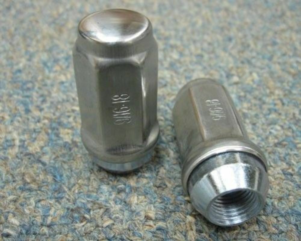 32 9/16" x 18 Truck or Trailer Wheel Stainless Steel Capped Trailer Lug Nuts!! eBay