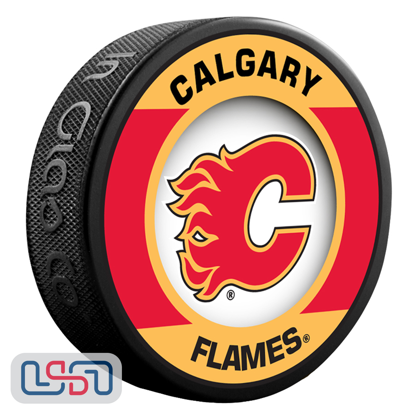 Calgary Flames Official NHL Retro Team Logo Souvenir Hockey Puck 771249156260 eBay