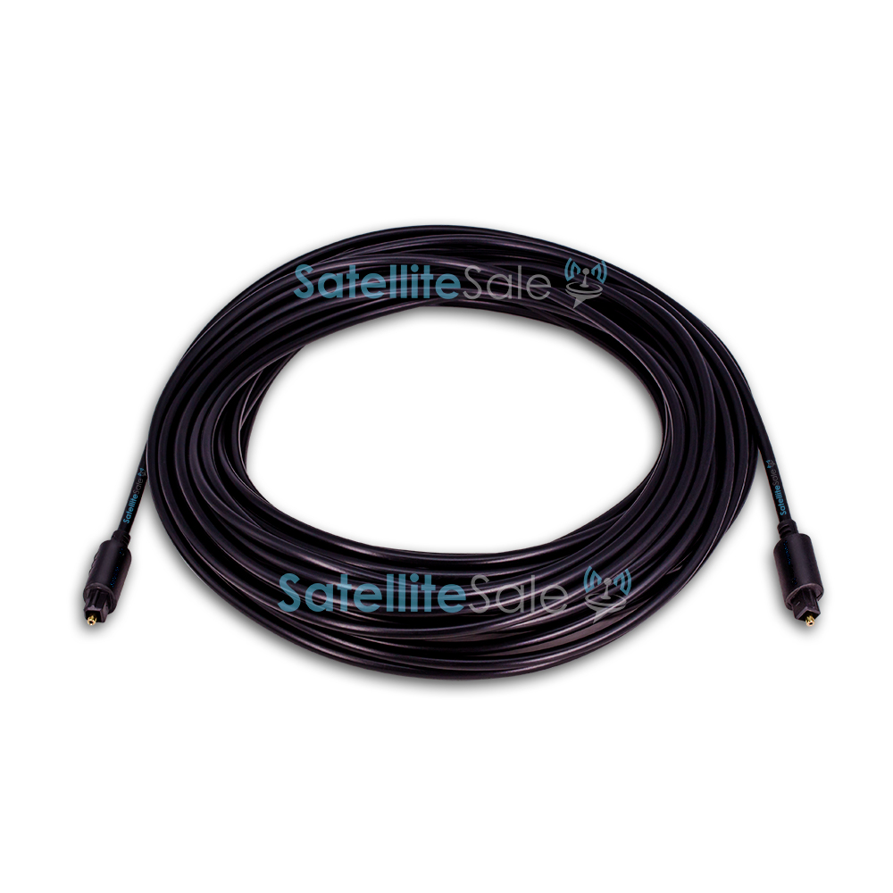 SatelliteSale Toslink SPDIF Audio Optical Fiber Cable PVC Black Cord