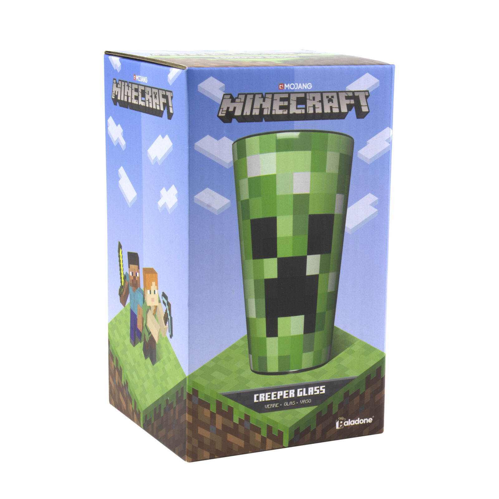 Minecraft Creeper Pixelated Drinking Glass Perfect Gift For Gamers 450ml Ebay