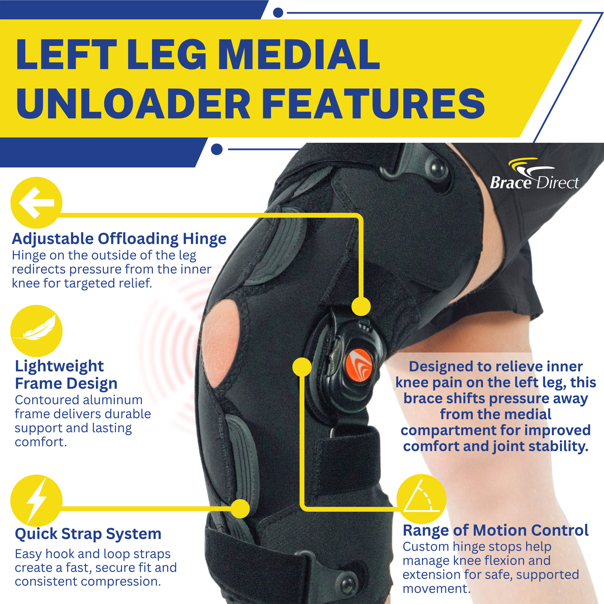 Breg Freestyle OA Knee Brace L1851OTS or L1843CF