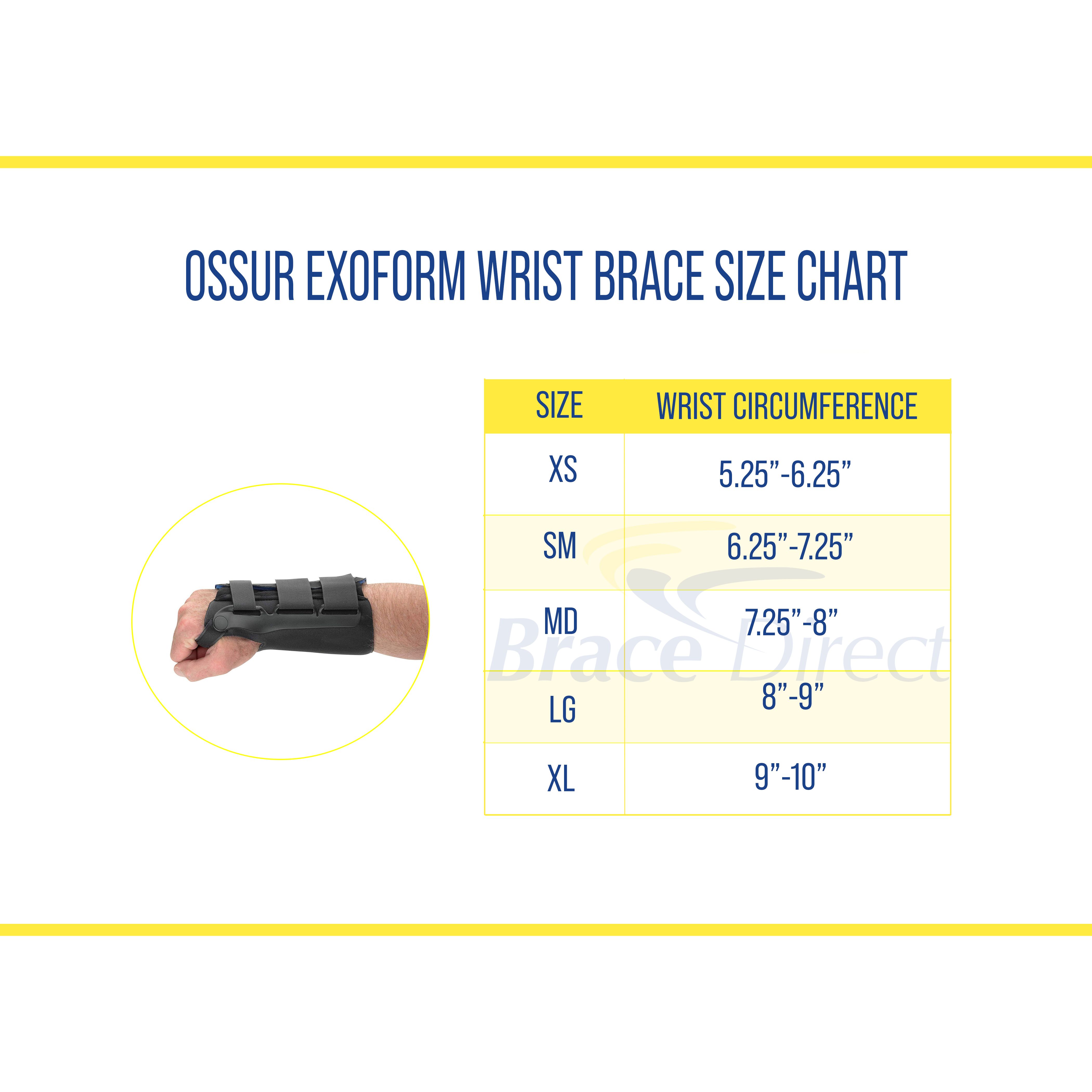 Ossur Exoform Wrist Brace Provides Immobilization and Protection Carpal Tunnel