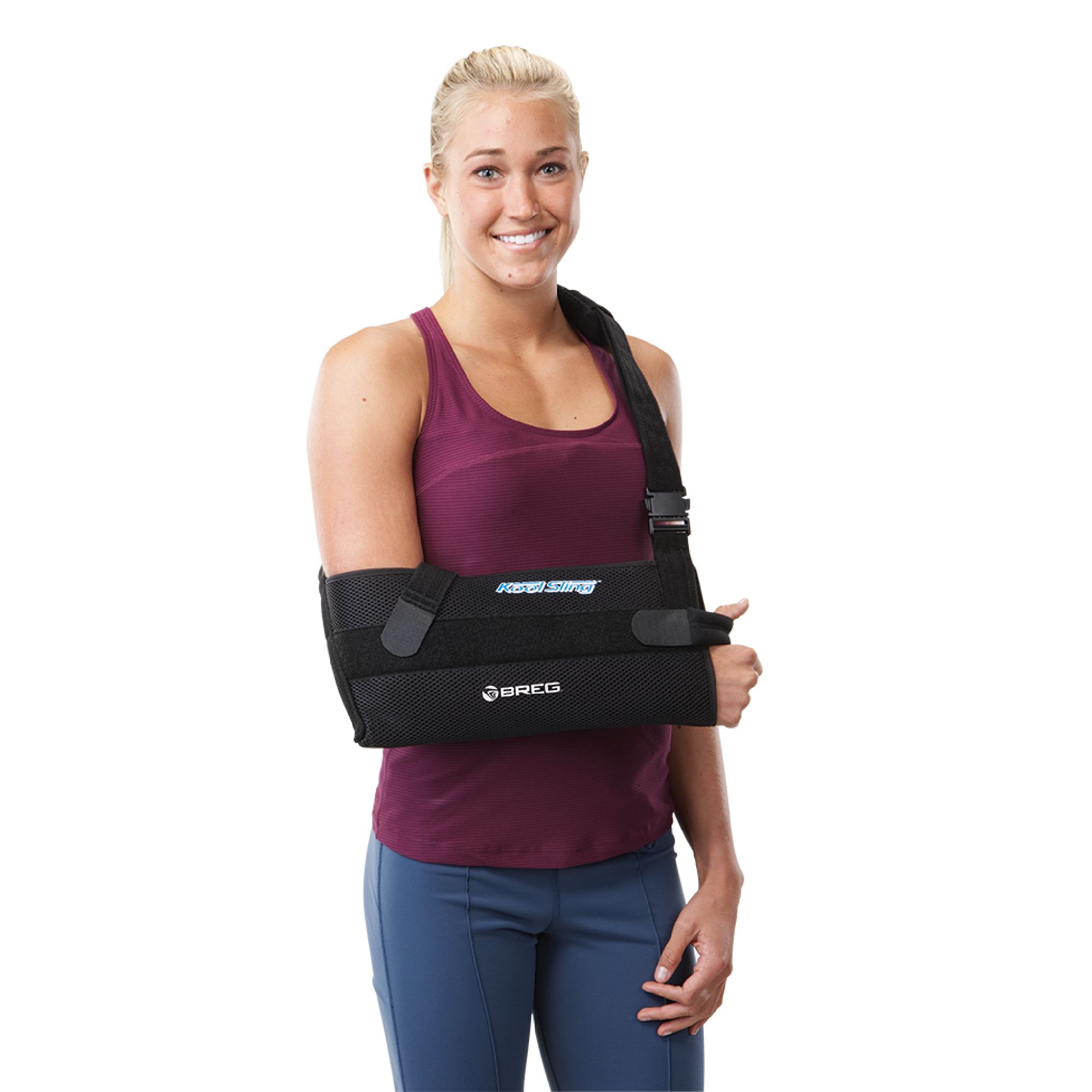 breg koolsling, breg shoulder sling, breg kool sling immobilizer, shoulder sling, shoulder immobilizer, shoulder support, shoulder stabilizer, post surgery shoulder support, breathable shoulder sling