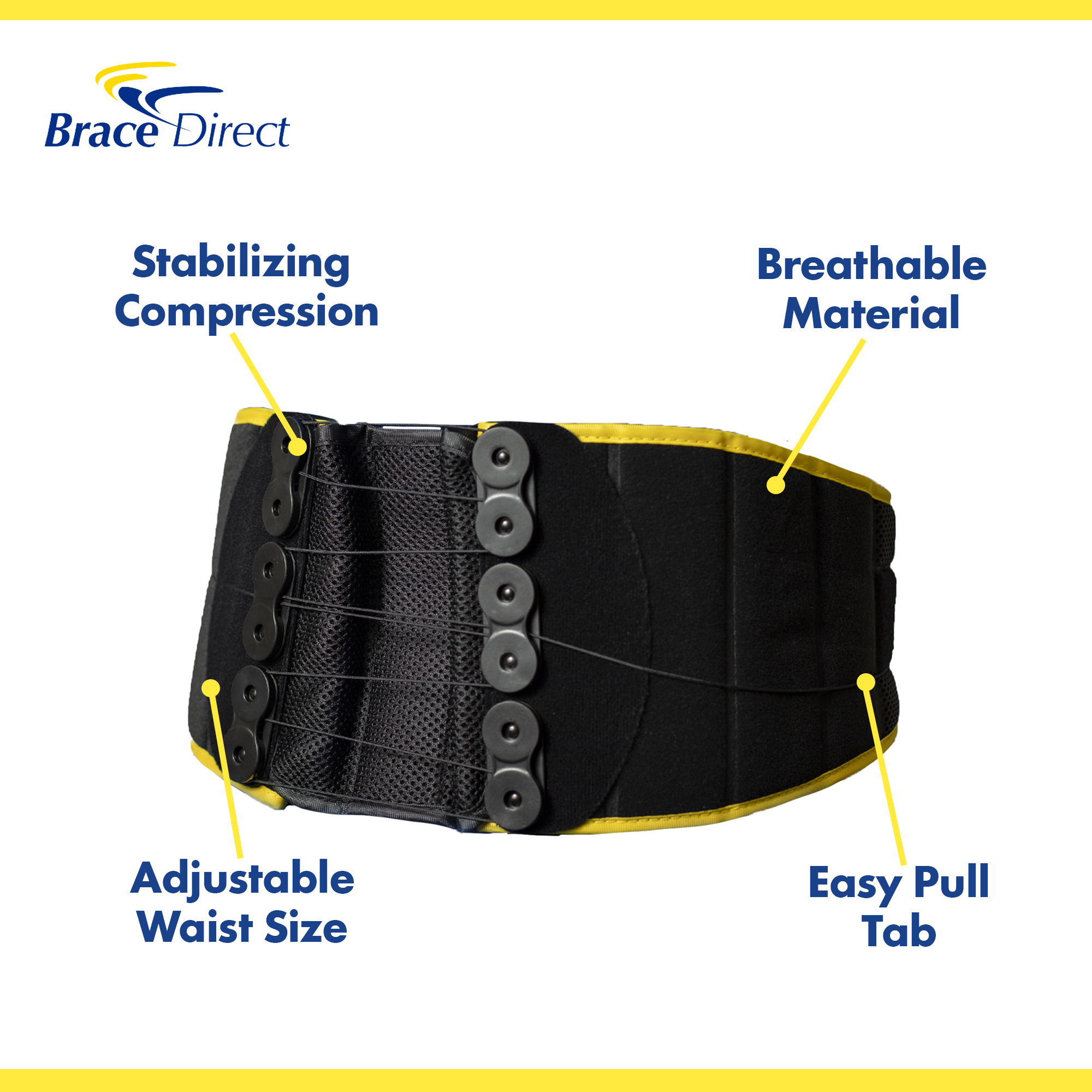 Lumbar Lower Back Support Brace - Back Pain, Herniated or Bulging Disc, - Picture 11 of 12