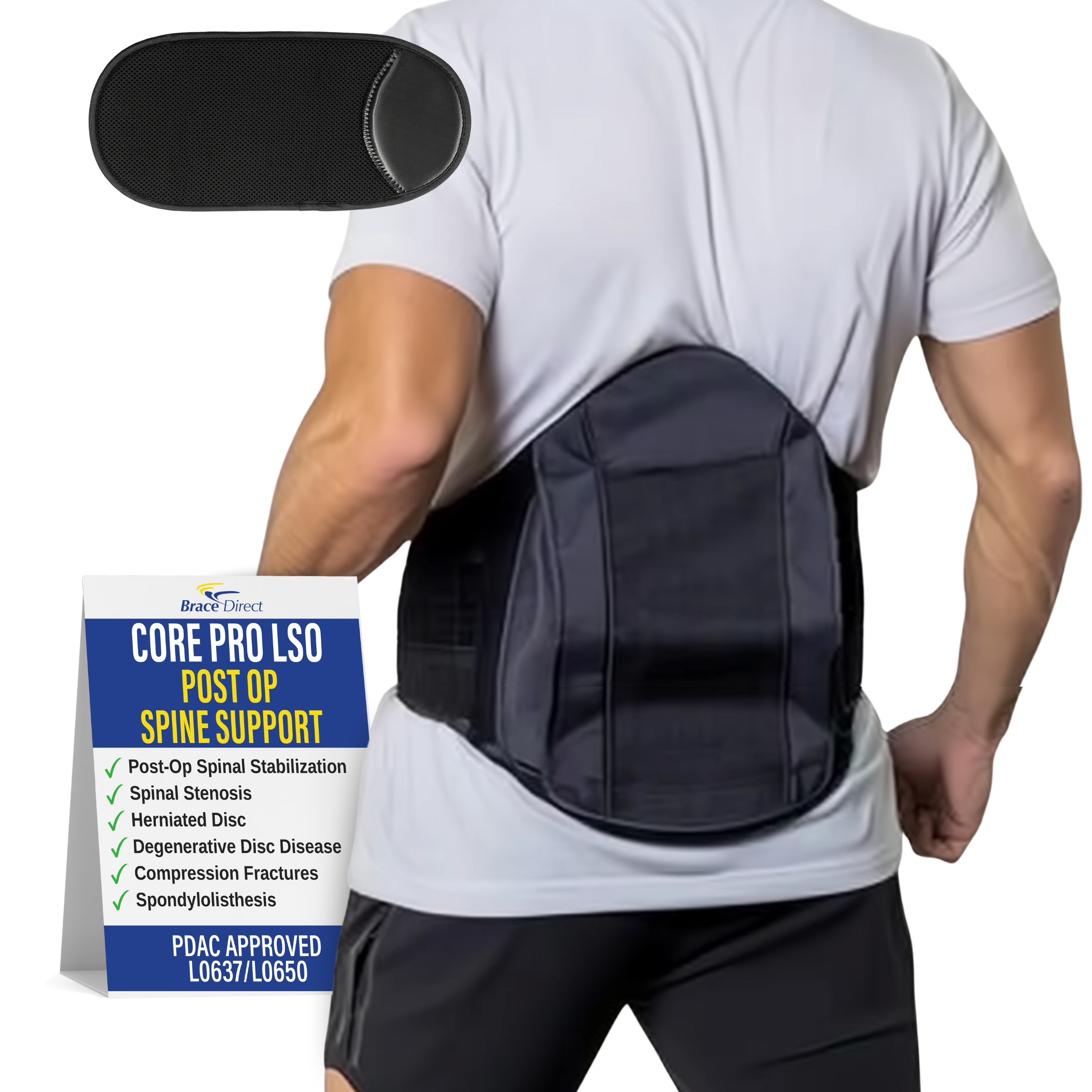 Brace Align Core Pro LSO – Lumbar Sacral Orthosis with 6:1 Pulley, Custom