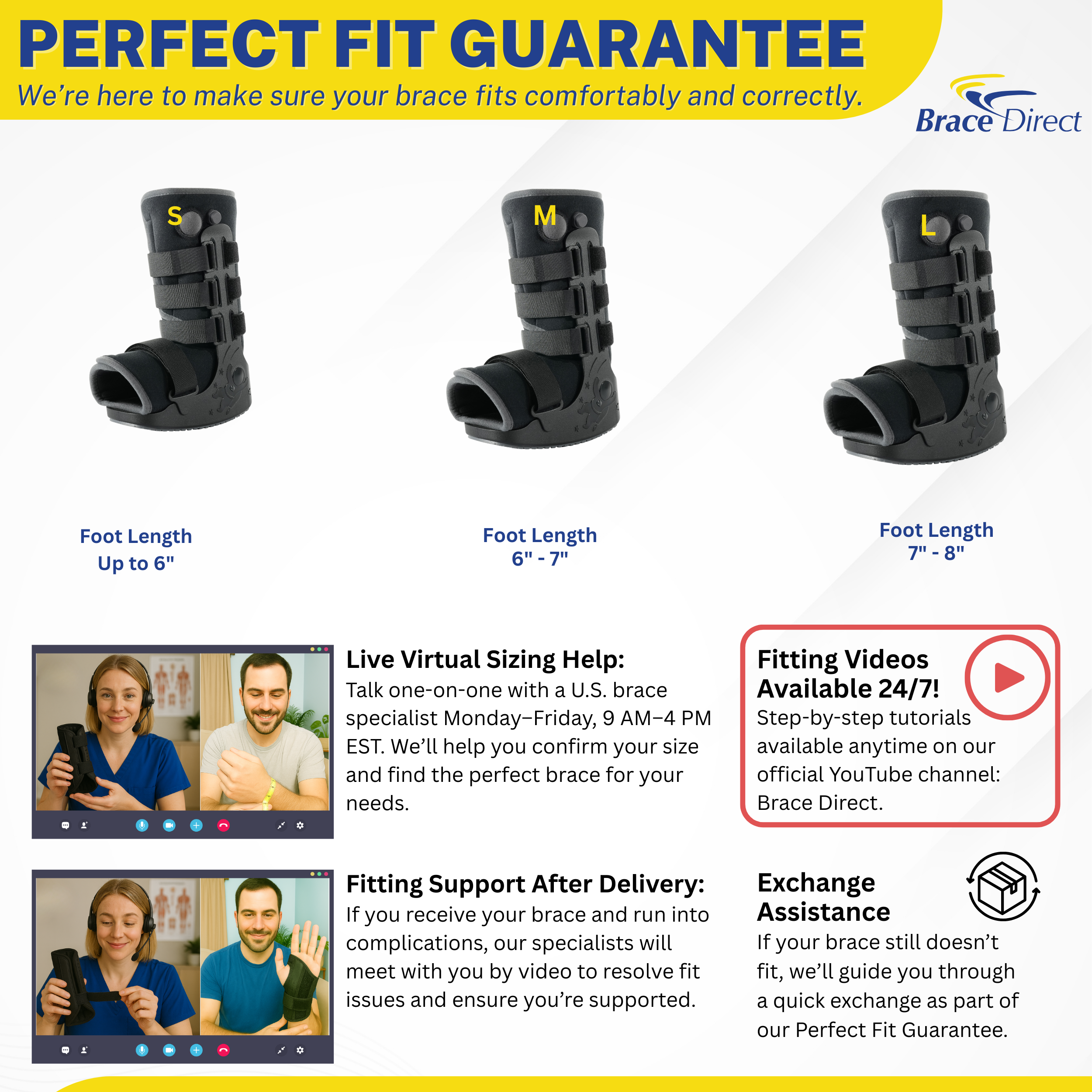 Breg Vectra Wee Walker Pediatric Walking Boot for Ankle Sprains, Stable Foot