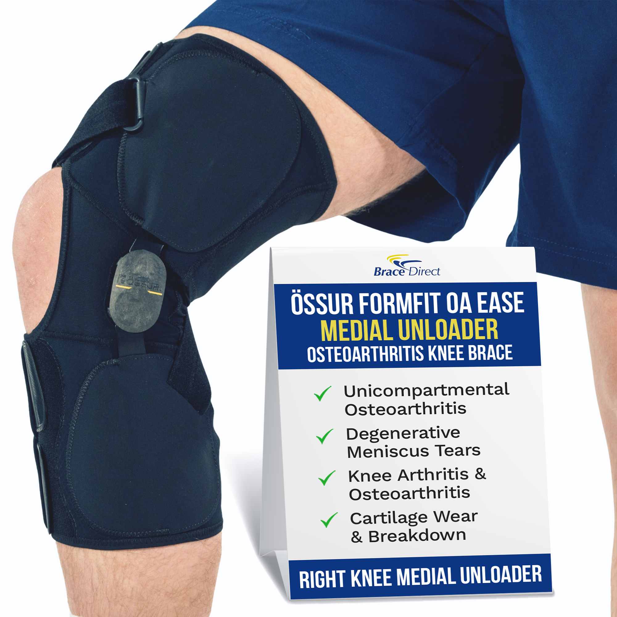 Formfit OA Ease Knee Brace relief mild/moderate unicompartmental osteoarthritis