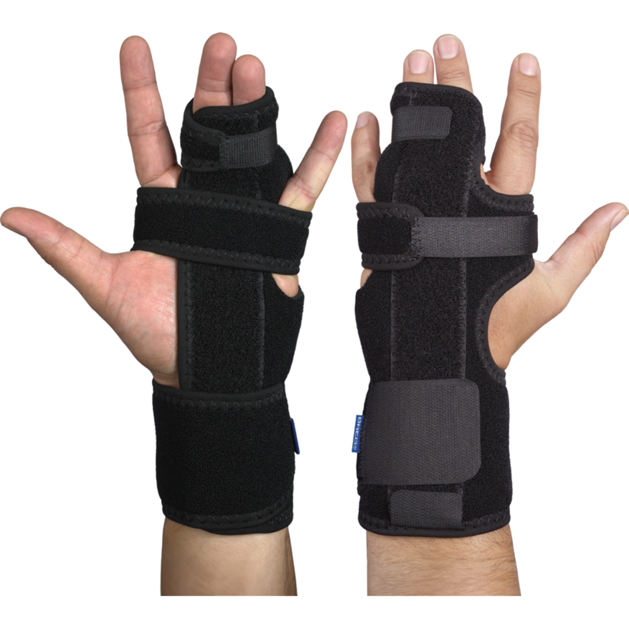breg knockout, hand brace, boxers fracture brace, metacarpal fracture brace, radial gutter brace, 3rd metacarpal fracture, 4th metacarpal fracture, hand immobilizer, fracture splint, moldable stays, adjustable straps, one hand application, orthopedic hand support
