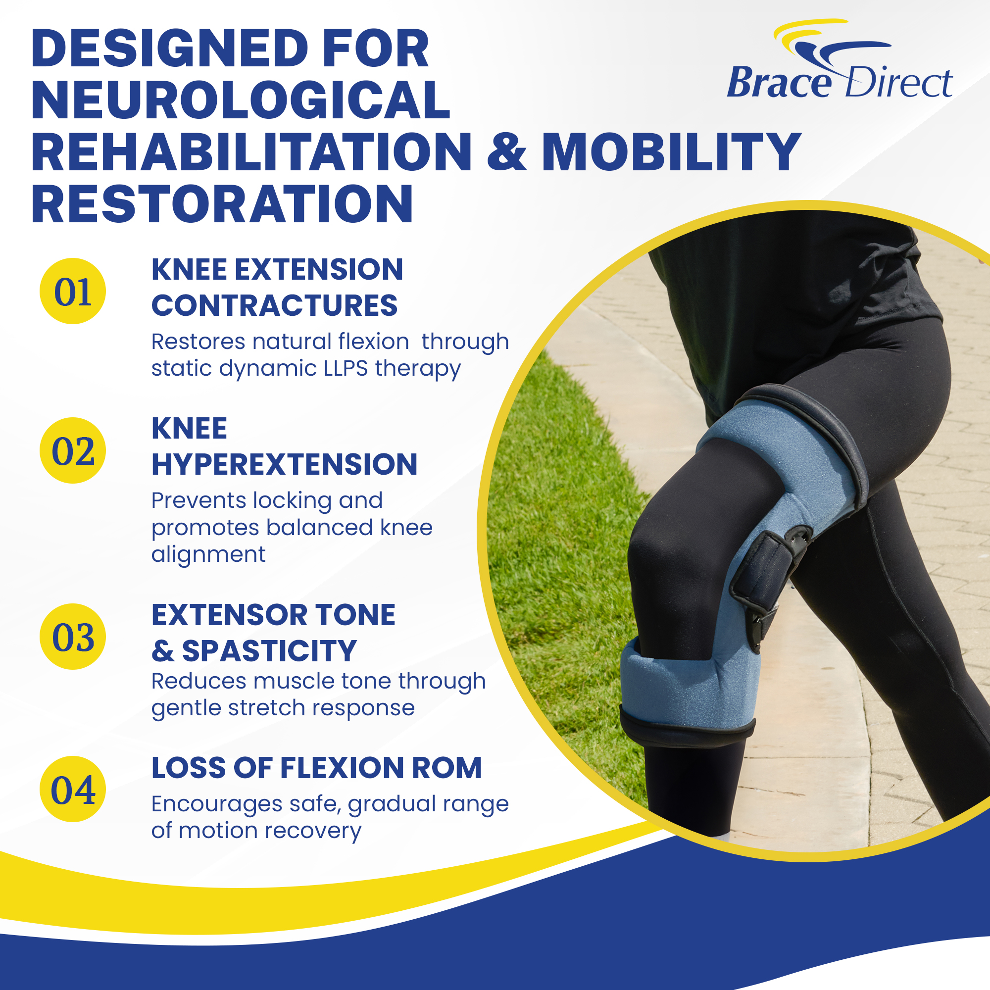 DynaPro Hyperextension Flex Knee Brace – Dynamic Contracture Orthosis for Knee