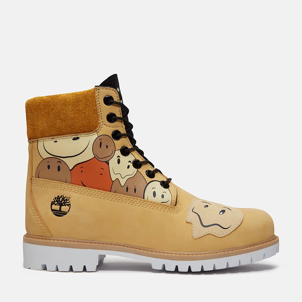 Мужские кроссовки Timberland 6 из водонепроницаемого материала премиум-класса среднего желтого цвета с принтом (TB0A6G1R EXM)