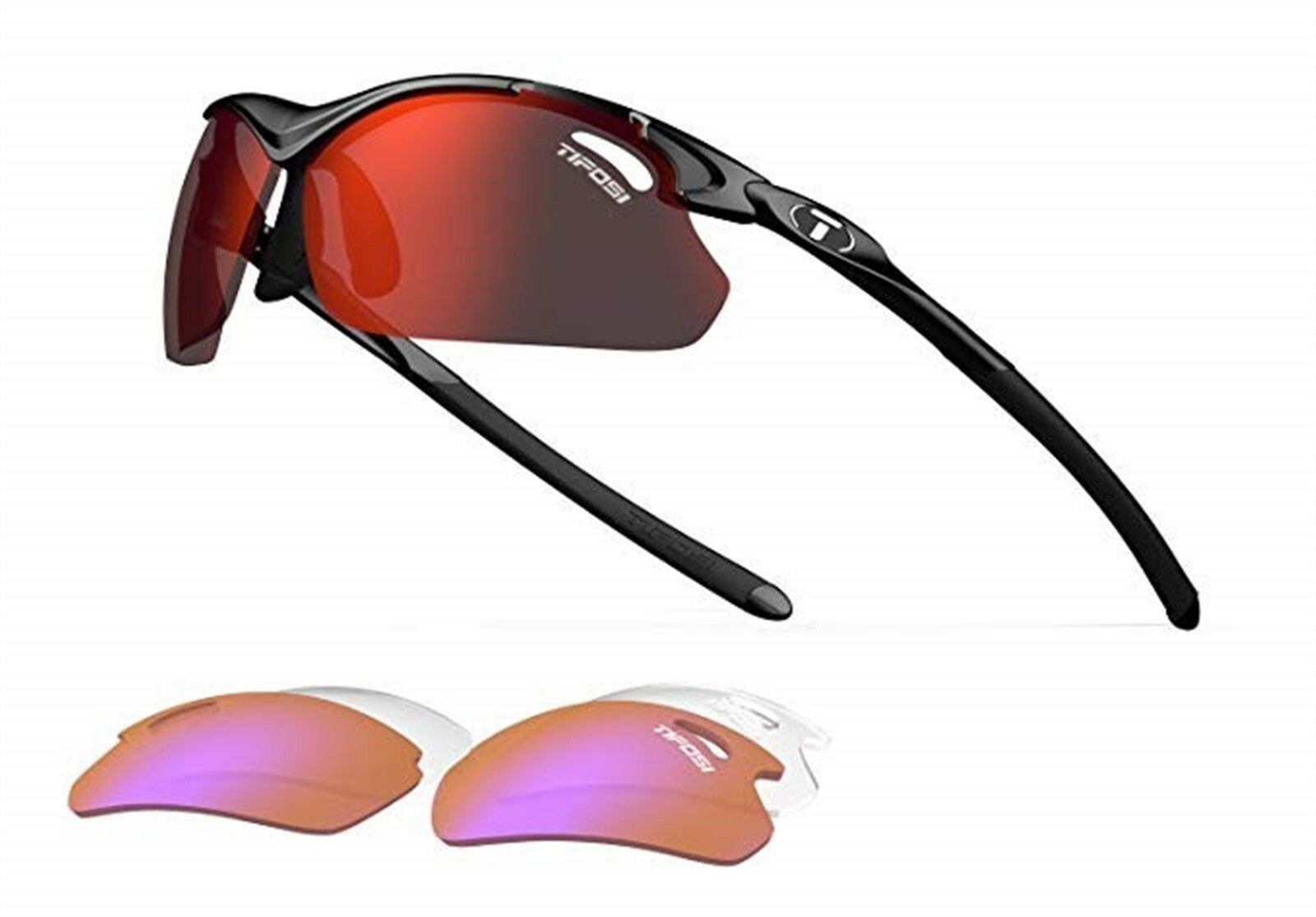 Tifosi Optics Tyrant 2.0, Gloss Black Interchangeable Sunglasses