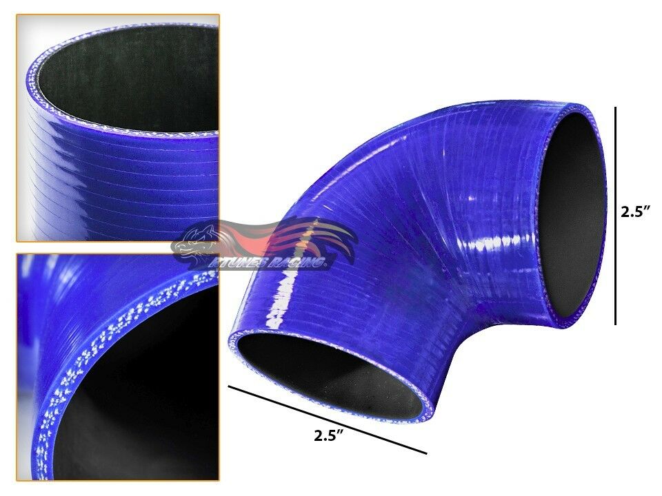 HPS 1 - 1 5/8 25mm - 41mm 4-Ply Silicone Intercooler Turbo Reducer Hose BLUE