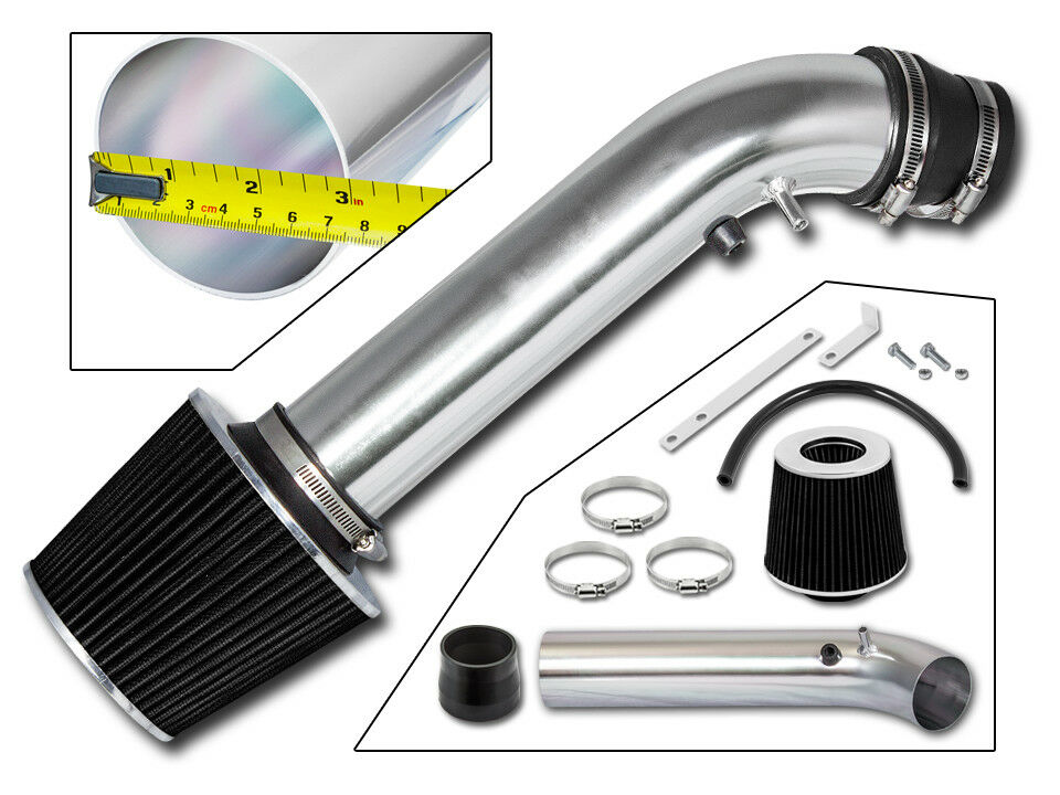 BCP BLACK 9698 Honda Civic EX/HX 1.6L L4 Air Intake Racing System