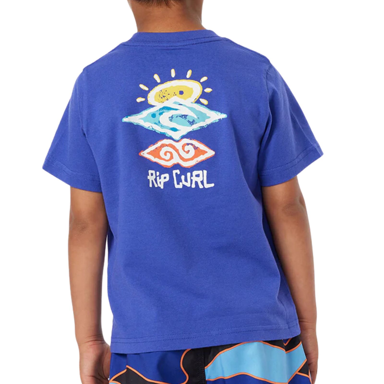 Rip Curl Kids Icons Of Shred Short Sleeve Crew Neck Cotton T-Shirt Top Tee - Picture 5 of 7