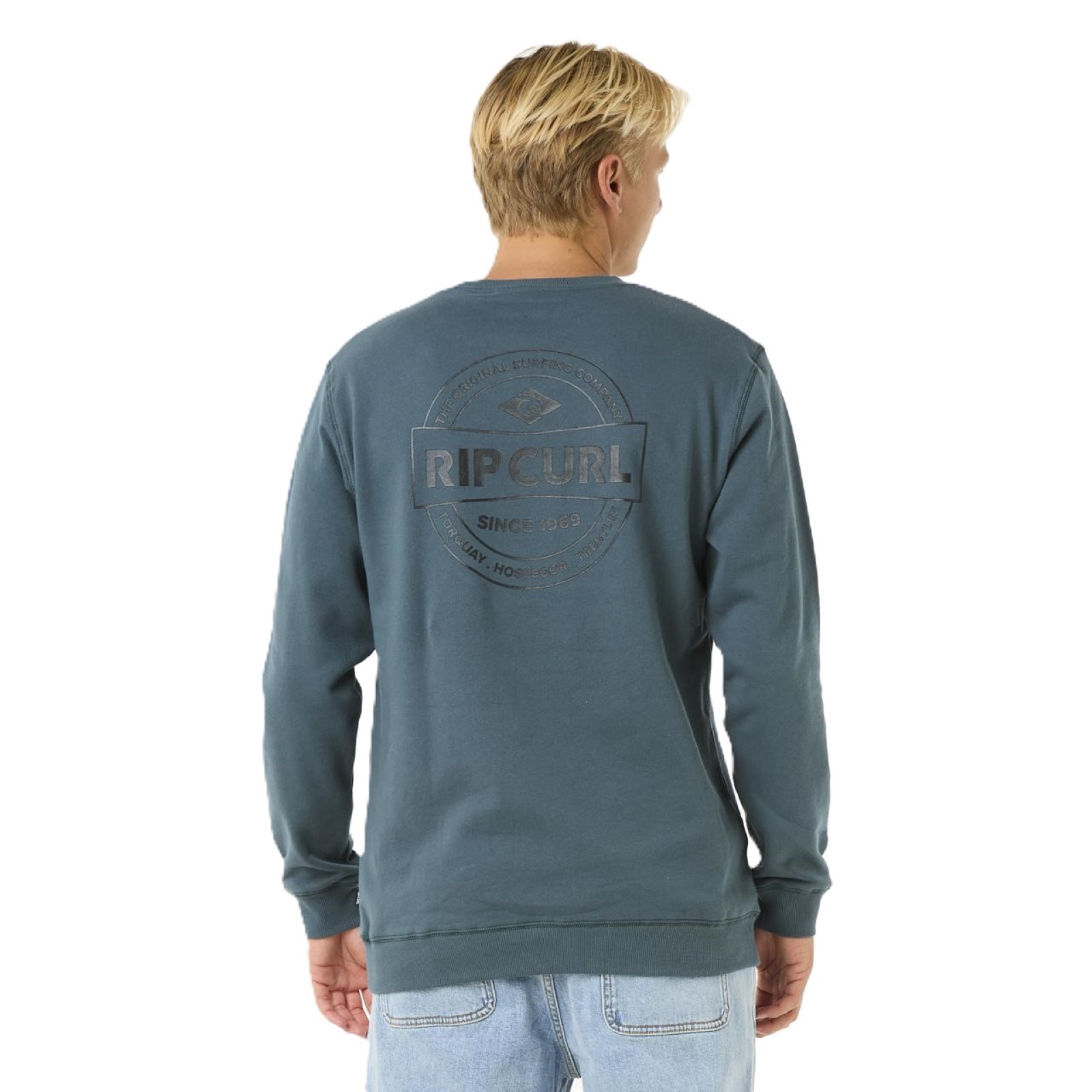 Rip Curl Hombre Stapler Crew Sudadera - Imagen 10 de 19