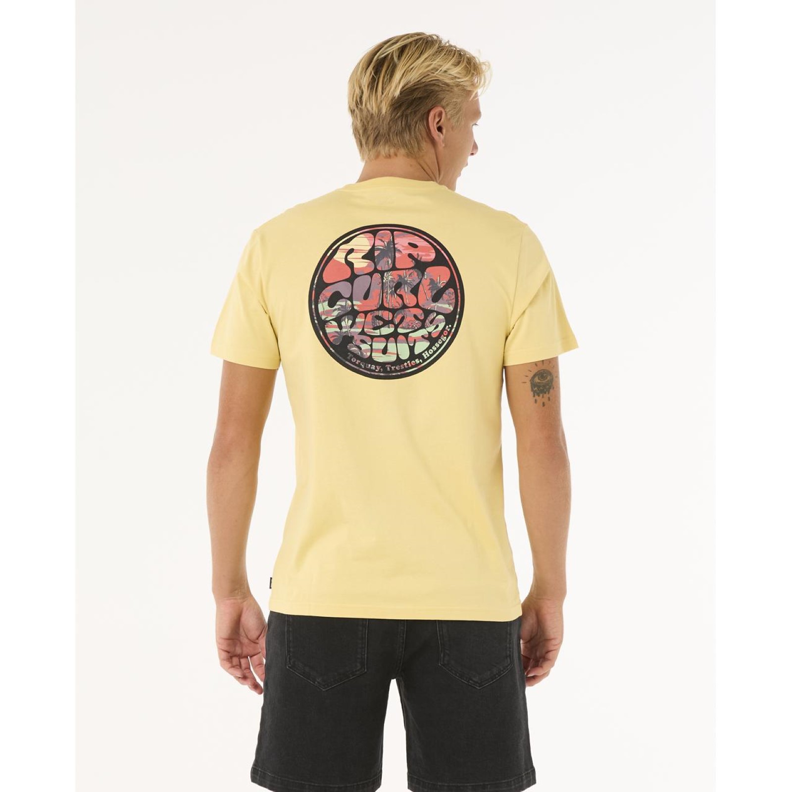 Rip Curl Mens Wettie Passage Icon Short Sleeve T-Shirt - Picture 14 of 36